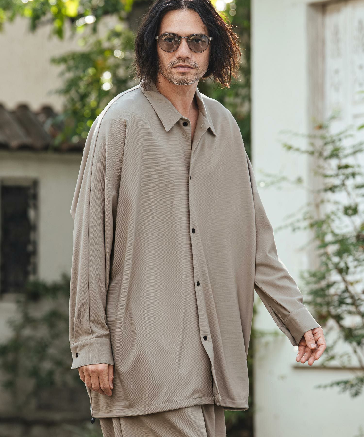 CAMBIO(カンビオ)】Ripple Dolman Sleeve Shirts ドルマンスリーブ