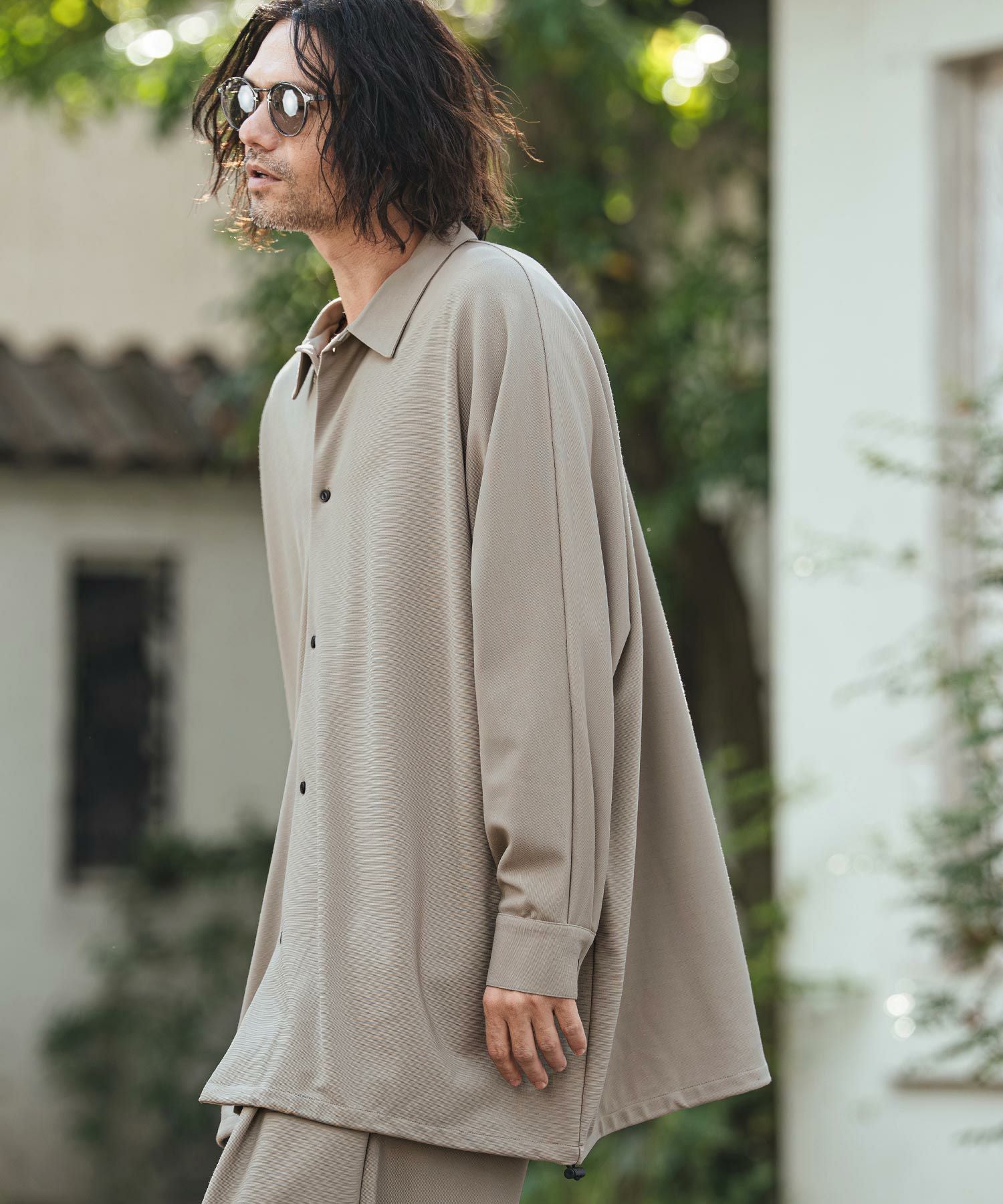 CAMBIO(カンビオ)】Ripple Dolman Sleeve Shirts ドルマンスリーブ