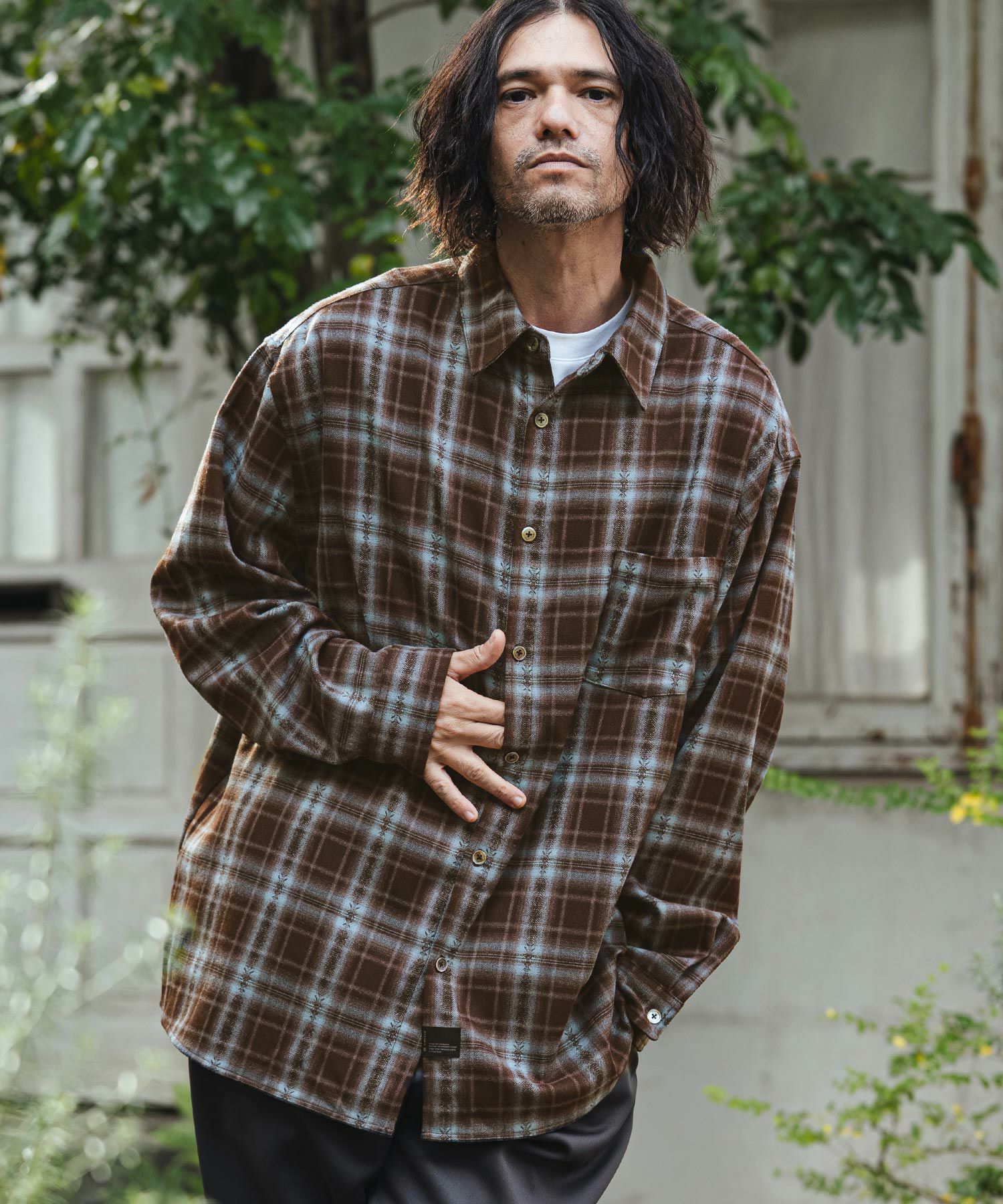 n.♡様　確認用 CAMBIO(カンビオ)】Jacquard Ombre Check Shirts オンブレチェック