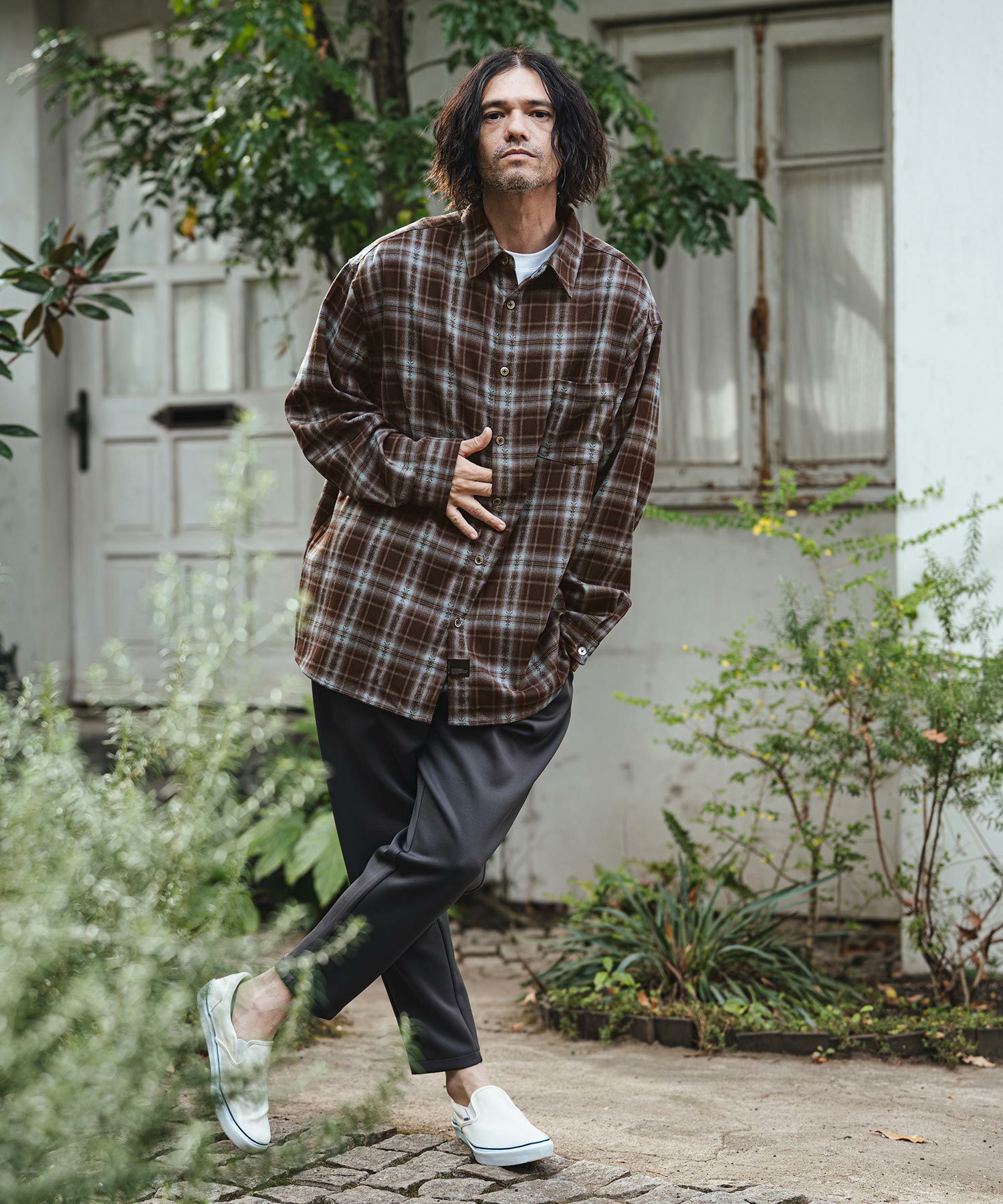 n.♡様　確認用 CAMBIO(カンビオ)】Jacquard Ombre Check Shirts オンブレチェック