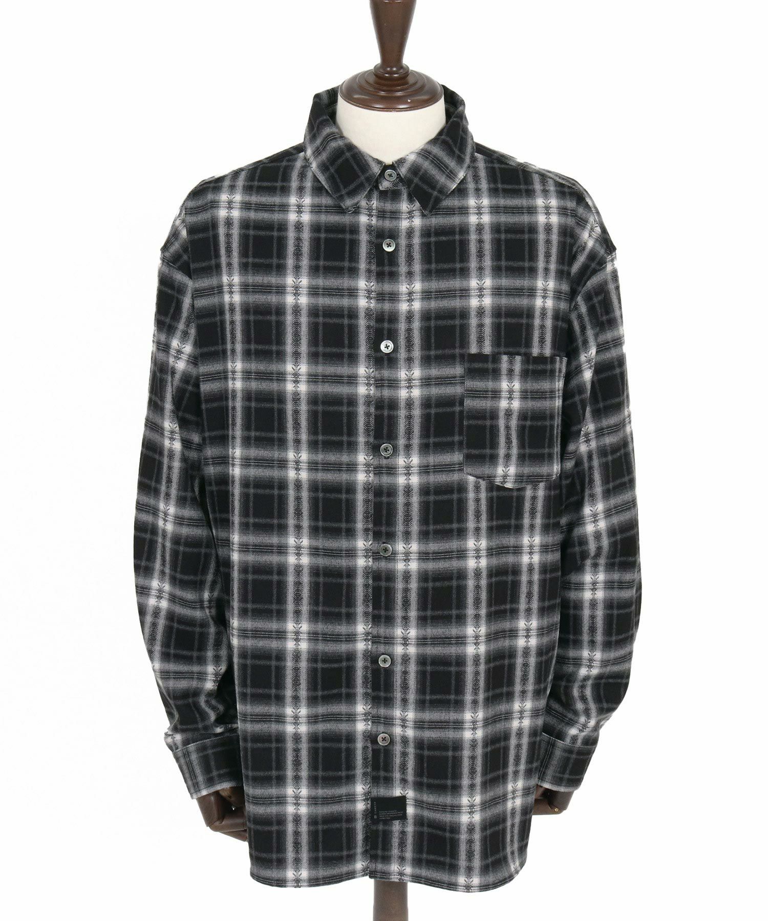 CAMBIO(カンビオ)】Jacquard Ombre Check Shirts オンブレチェック