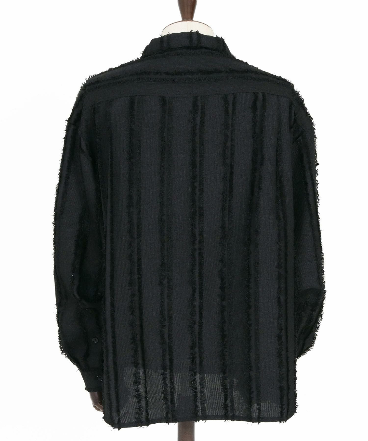 CAMBIO(カンビオ)】Fringe Stripe Shirts ストライプシャツ(PF-261-010