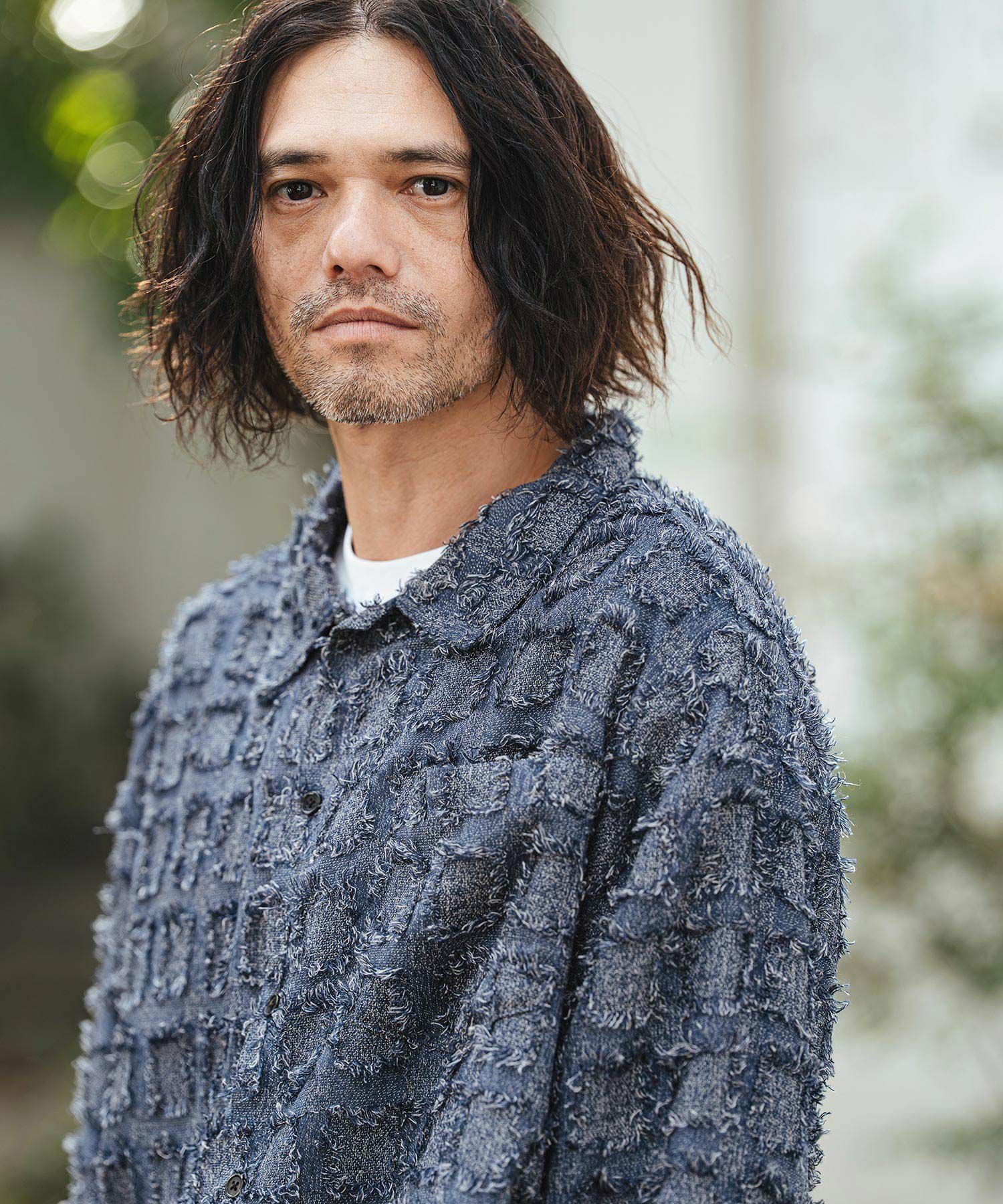 CAMBIO(カンビオ)】Fringe Check Shirts フリンジチェックシャツ(PF
