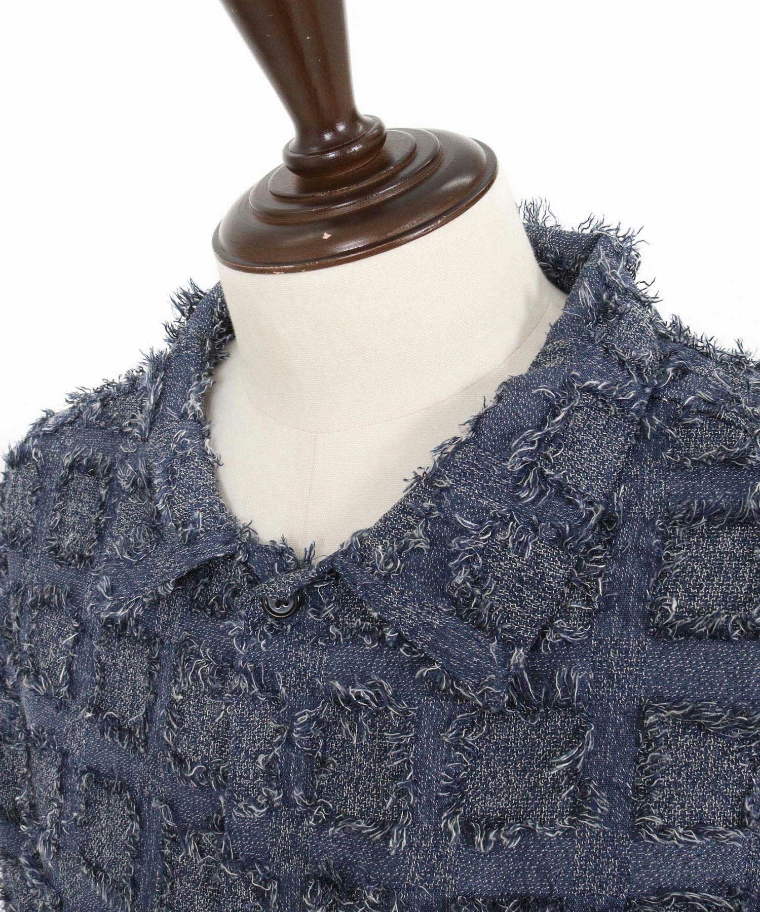 overseaちゃん CAMBIO(カンビオ)】Fringe Check Shirts フリンジチェックシャツ(PF
