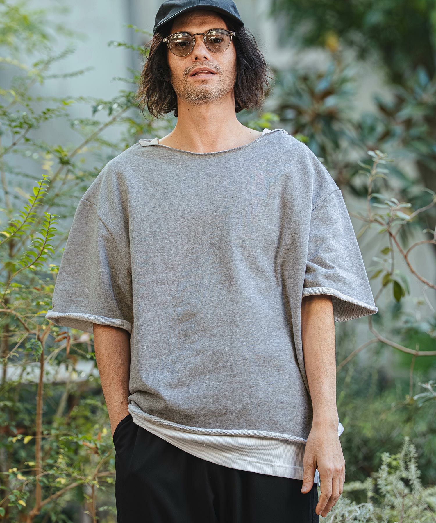 Fraise Long タンク　ベージュ CAMBIO(カンビオ)】Span Fraise Long Tank Top タンクトップ(S62726cmb