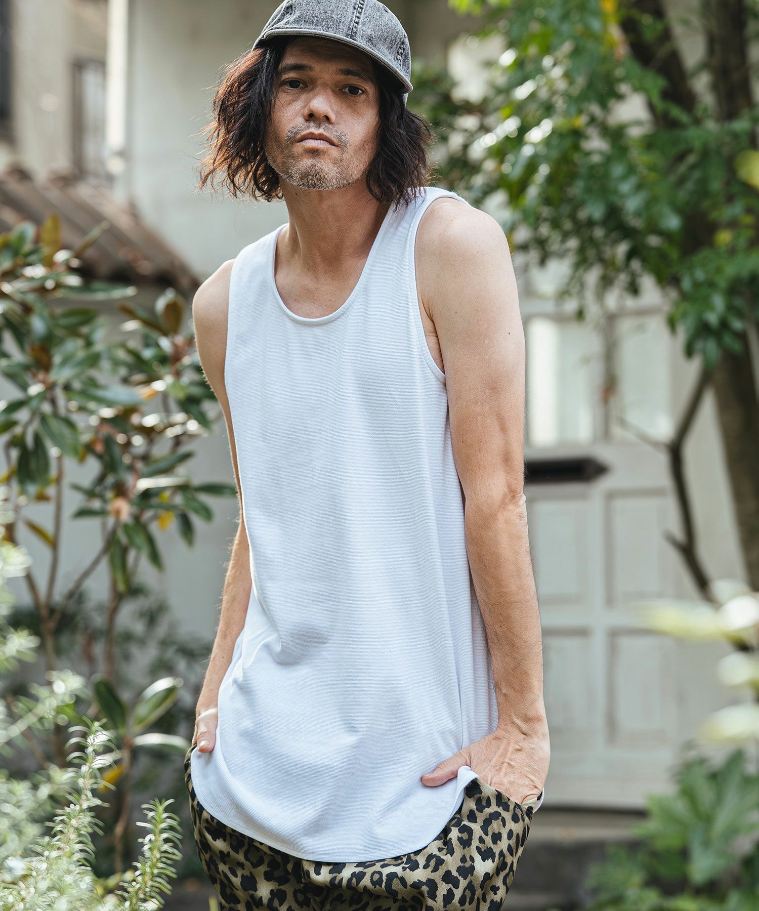 CAMBIO(カンビオ)】Span Fraise Long Tank Top タンクトップ(S62726cmb