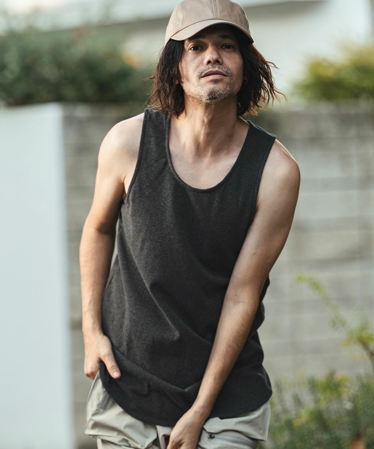 CAMBIO(カンビオ)】Span Fraise Long Tank Top タンクトップ(S62726cmb
