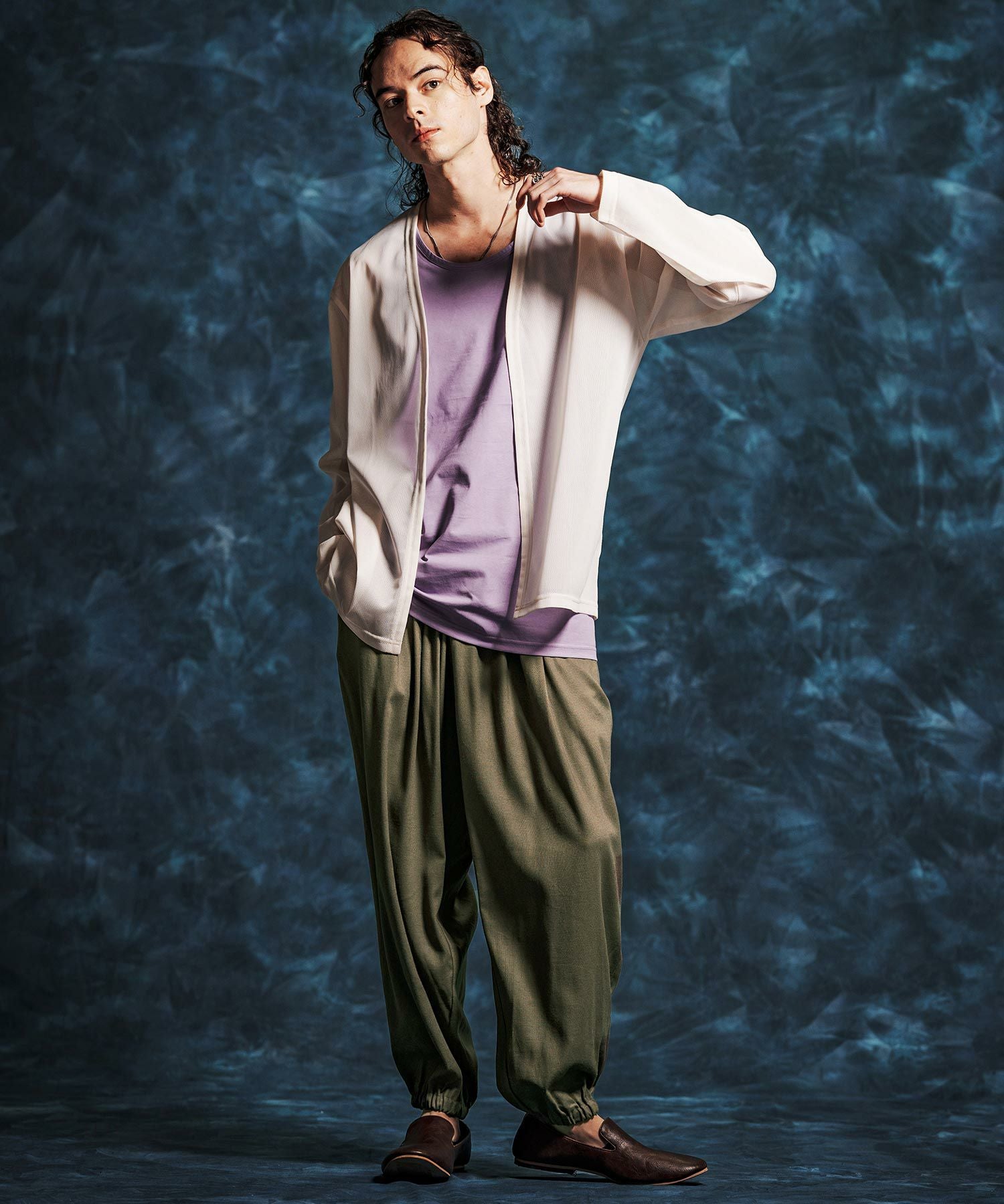 Jih Nunc ジーヌンク リネン混 セットアップ シャツ&パンツ サイズ違い Jih Nunc(ジーヌンク)】【予約販売サイズ・カラーにより納期異なる