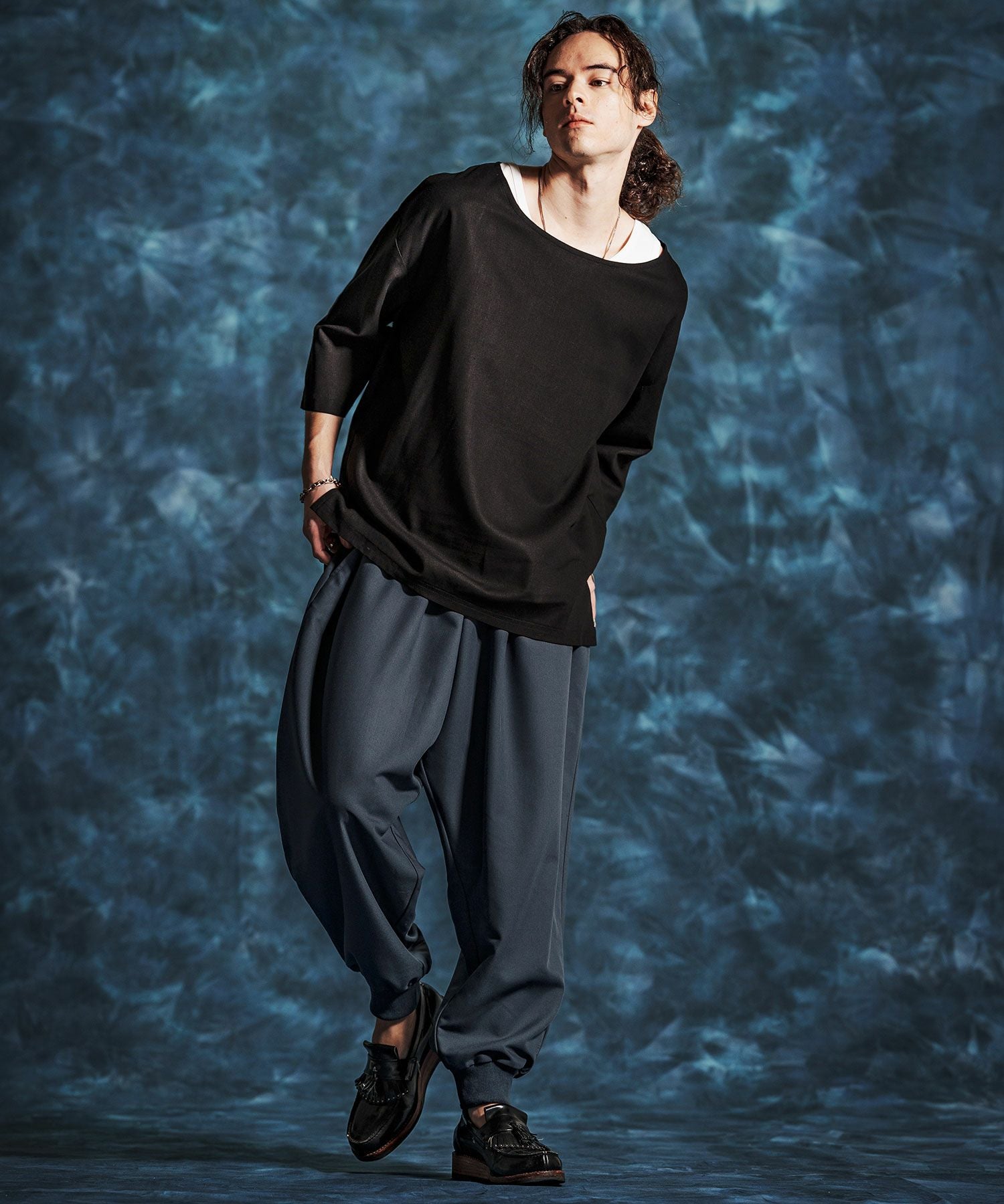 Jih Nunc(ジーヌンク)】ストレッチTRバルーンリブパンツ(JIH-R1151