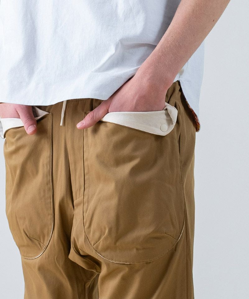 rehacer レアセル サルエルパンツ ベージュ rehacer（レアセル） パンツ : Envelope Sarouel Pants / エンベロープ
