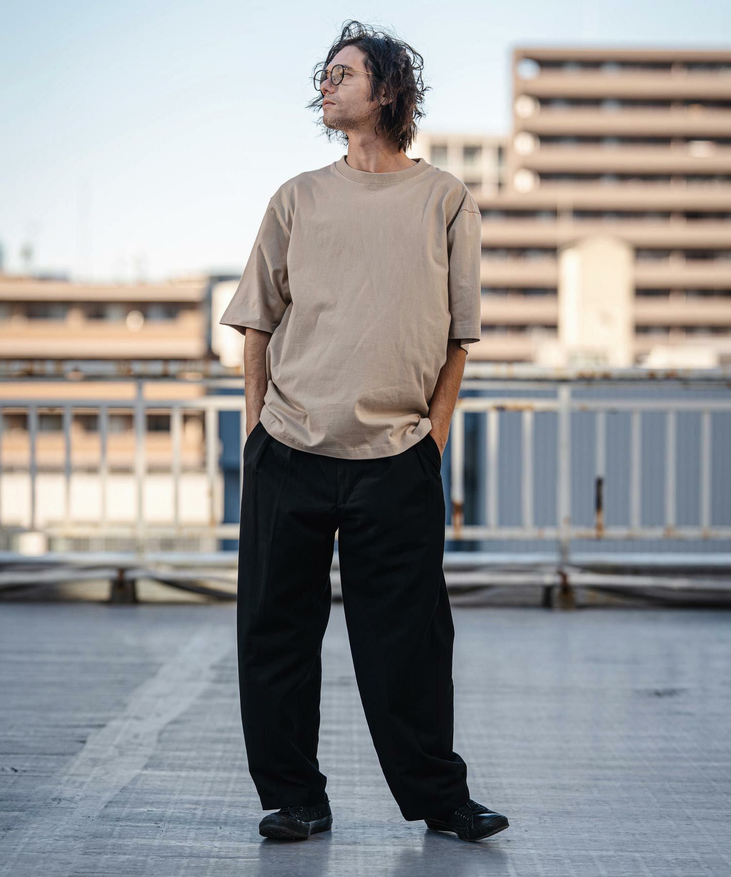 CAMBIO(カンビオ)】TR Two Tuck Pants テーパードパンツ(AI-261-009