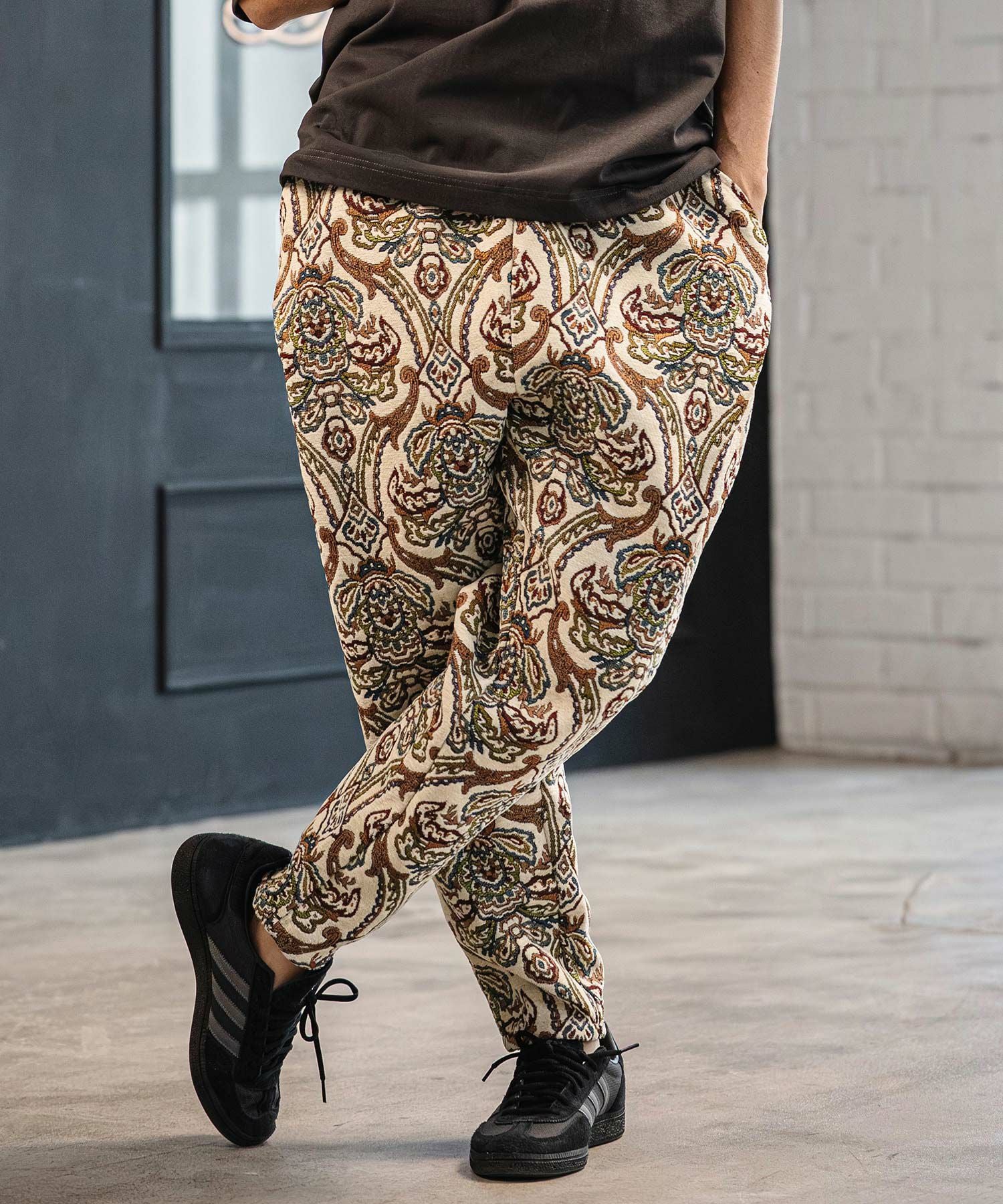Gobelin Balloon Pants バルーンパンツ CAMBIO(カンビオ)】 Antique Motif Gobelin Balloon Pants バルーン