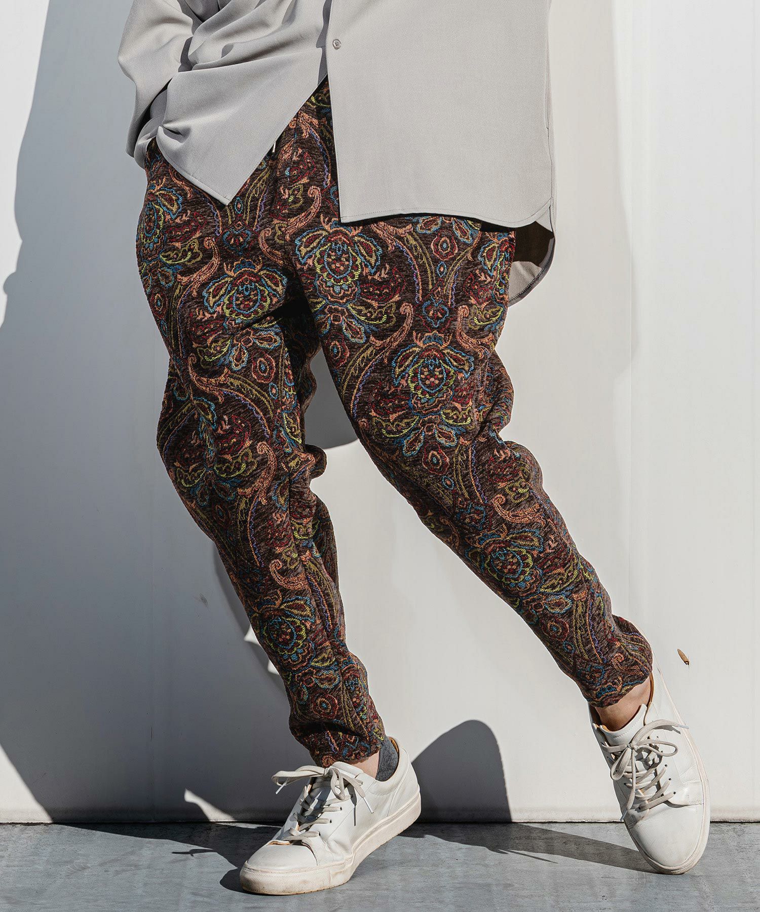 CAMBIO(カンビオ)】 Antique Motif Gobelin Balloon Pants バルーン