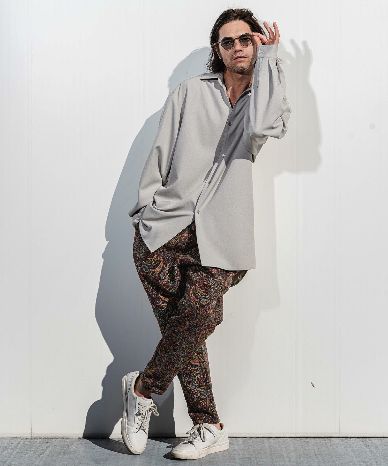 CAMBIO(カンビオ)】 Antique Motif Gobelin Balloon Pants バルーン