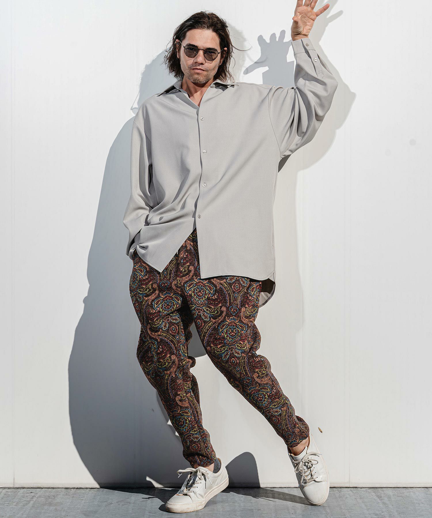 CAMBIO(カンビオ)】 Antique Motif Gobelin Balloon Pants バルーン