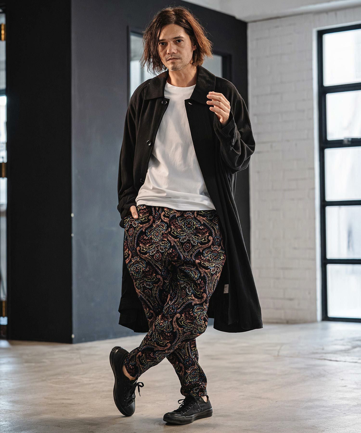 CAMBIO(カンビオ)】 Antique Motif Gobelin Balloon Pants バルーン