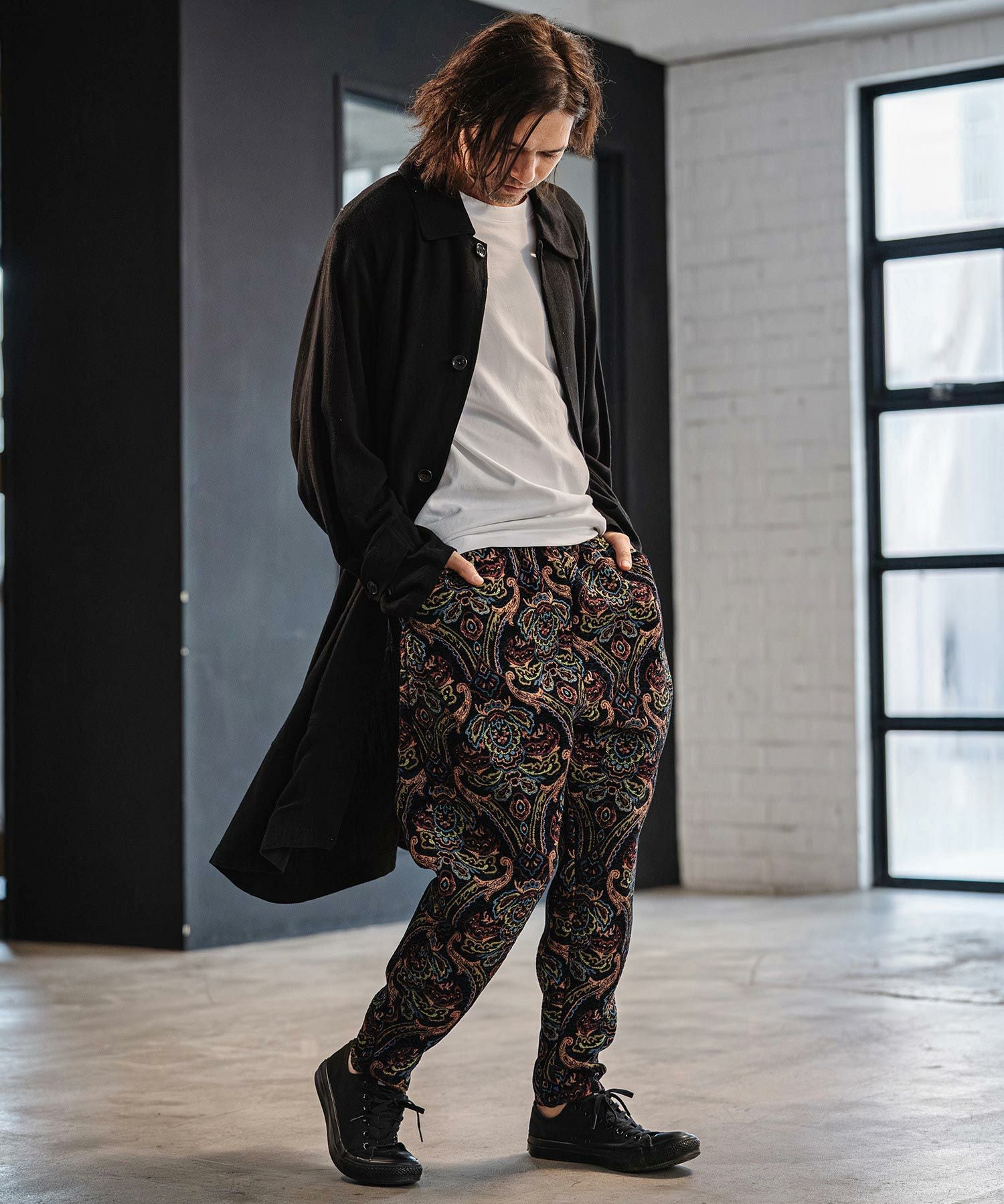 CAMBIO(カンビオ)】 Antique Motif Gobelin Balloon Pants バルーン