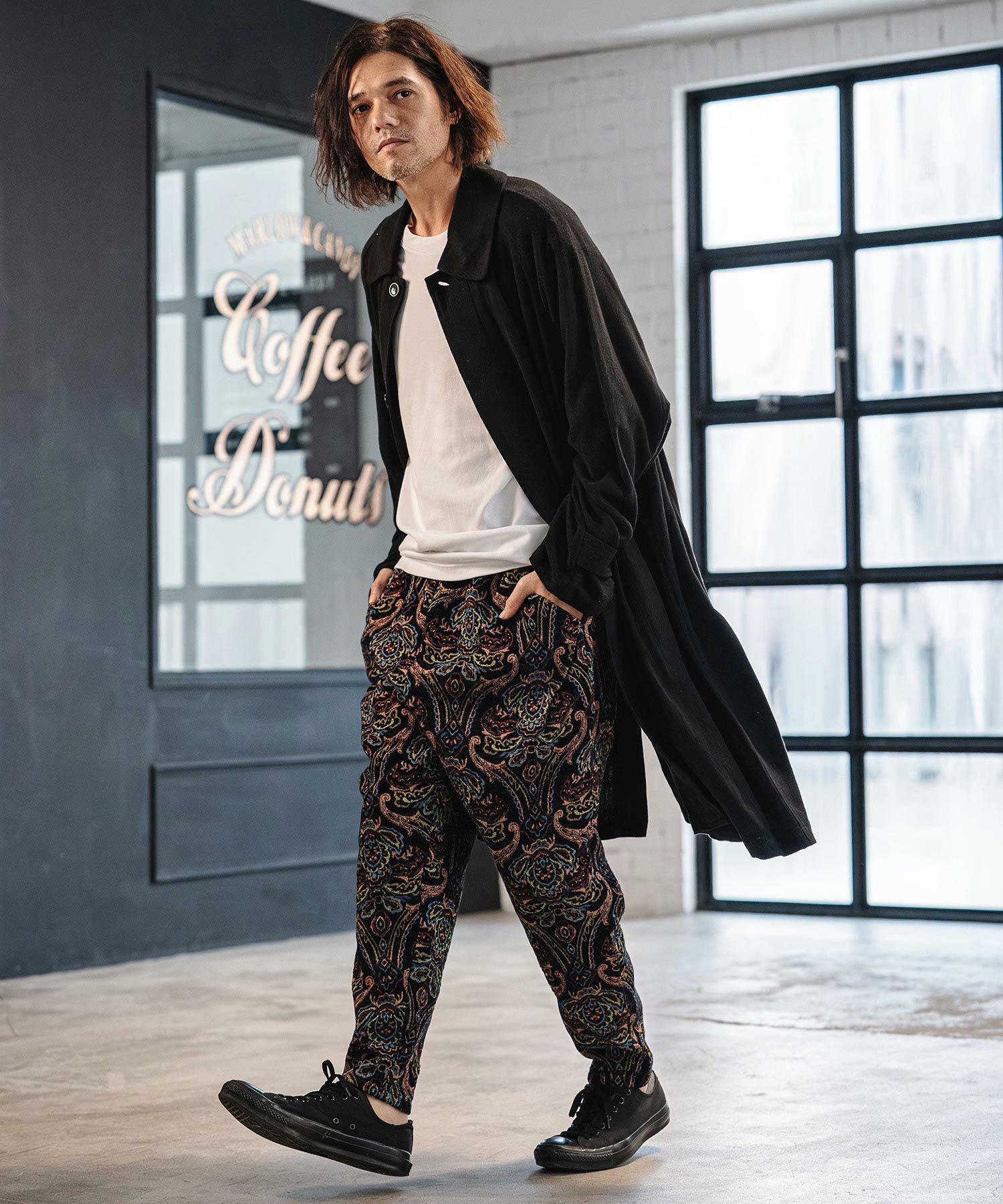 CAMBIO(カンビオ)】 Antique Motif Gobelin Balloon Pants バルーン