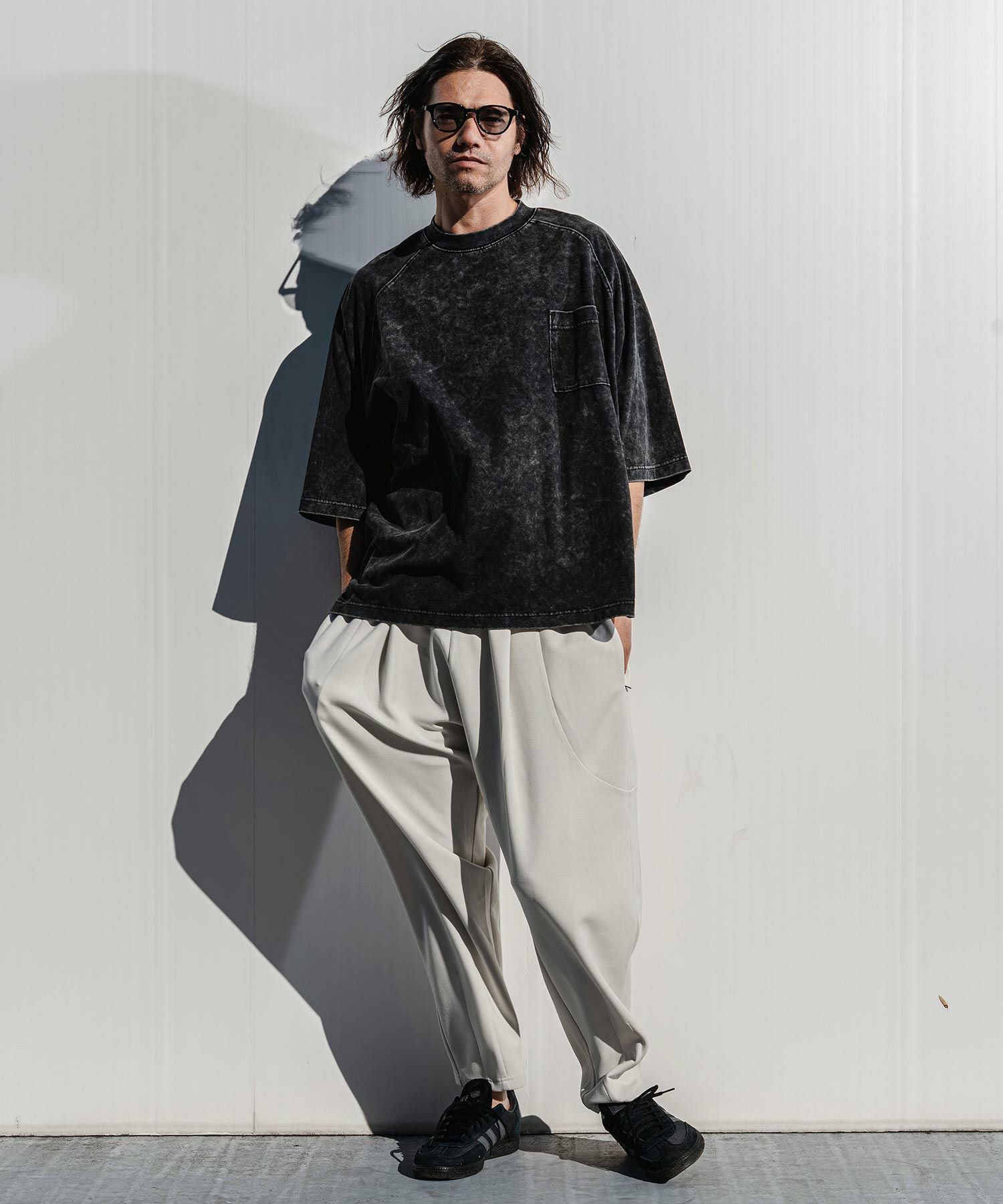 CAMBIO(カンビオ)】Lyocell Blend Lightweight Cardboard Knit Pants