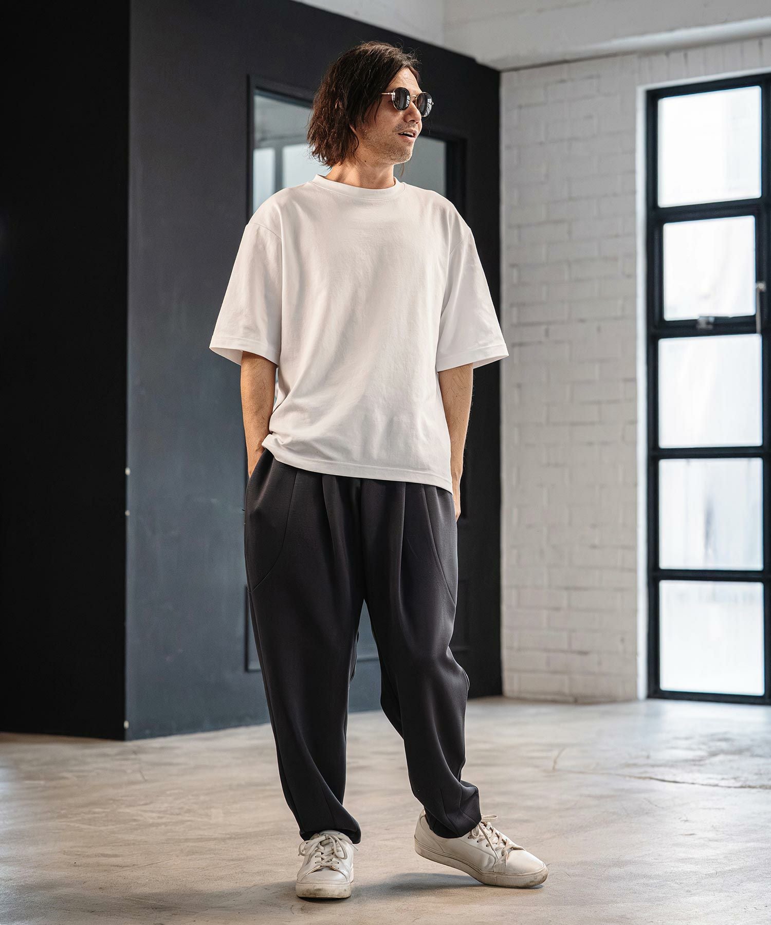 CAMBIO(カンビオ)】Lyocell Blend Lightweight Cardboard Knit Pants