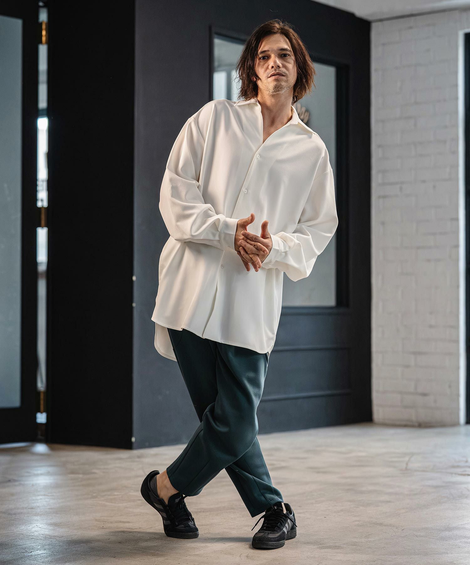 CAMBIO(カンビオ)】Lyocell Blend Lightweight Cardboard Knit Pants