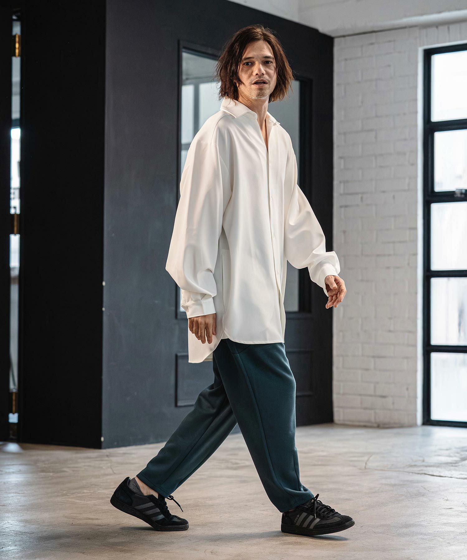 CAMBIO(カンビオ)】Lyocell Blend Lightweight Cardboard Knit Pants