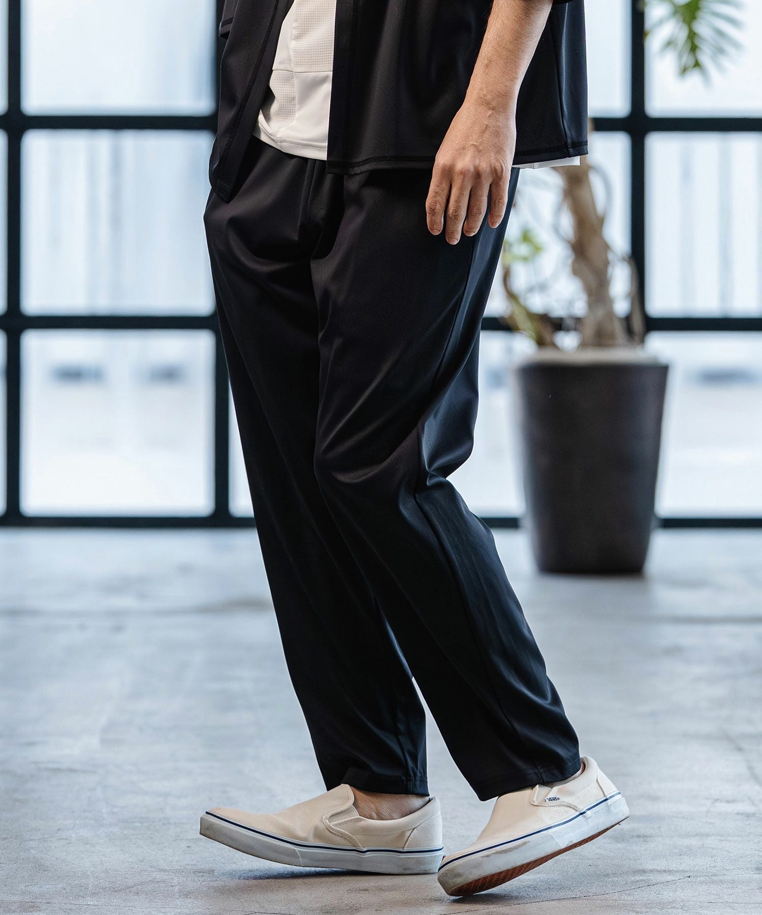 CAMBIO(カンビオ)】Stretch Smooth Pants テーパードパンツ(S65826cmb