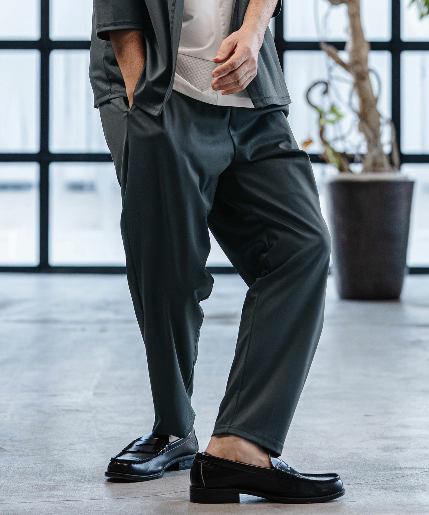 CAMBIO(カンビオ)】Stretch Smooth Pants テーパードパンツ(S65826cmb