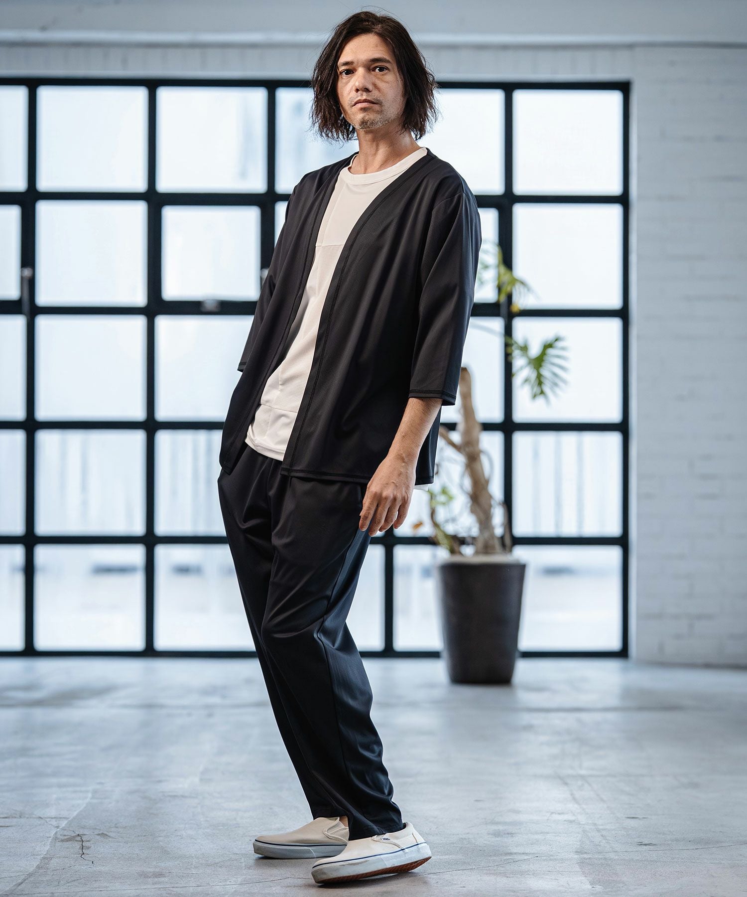 CAMBIO(カンビオ)】Stretch Smooth Pants テーパードパンツ(S65826cmb