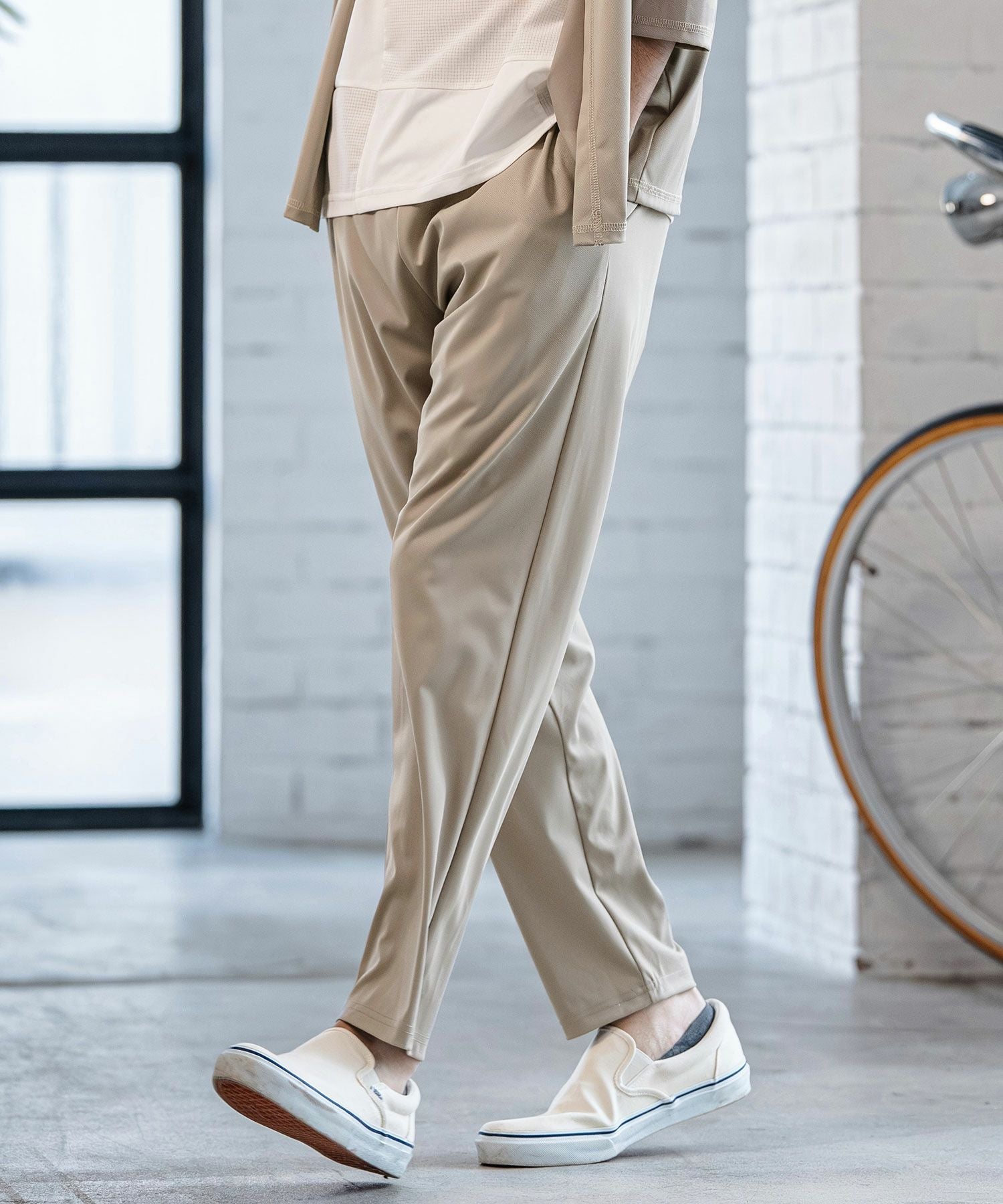 CAMBIO(カンビオ)】Stretch Smooth Pants テーパードパンツ(S65826cmb
