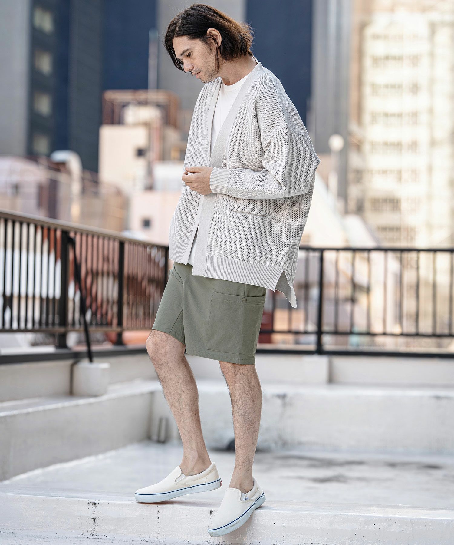 50%OFF【CAMBIO(カンビオ)】stretch Nylon Short Pants ナイロン