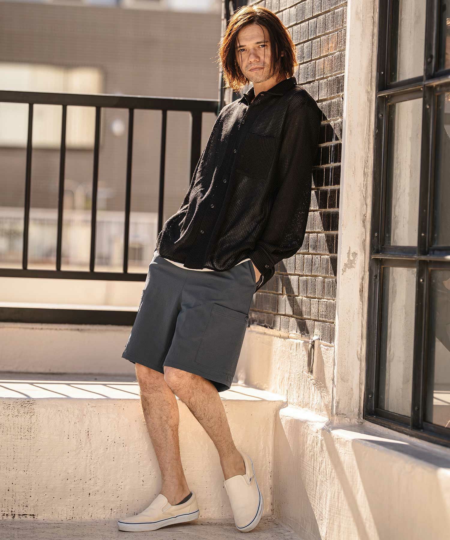 50%OFF【CAMBIO(カンビオ)】stretch Nylon Short Pants ナイロン