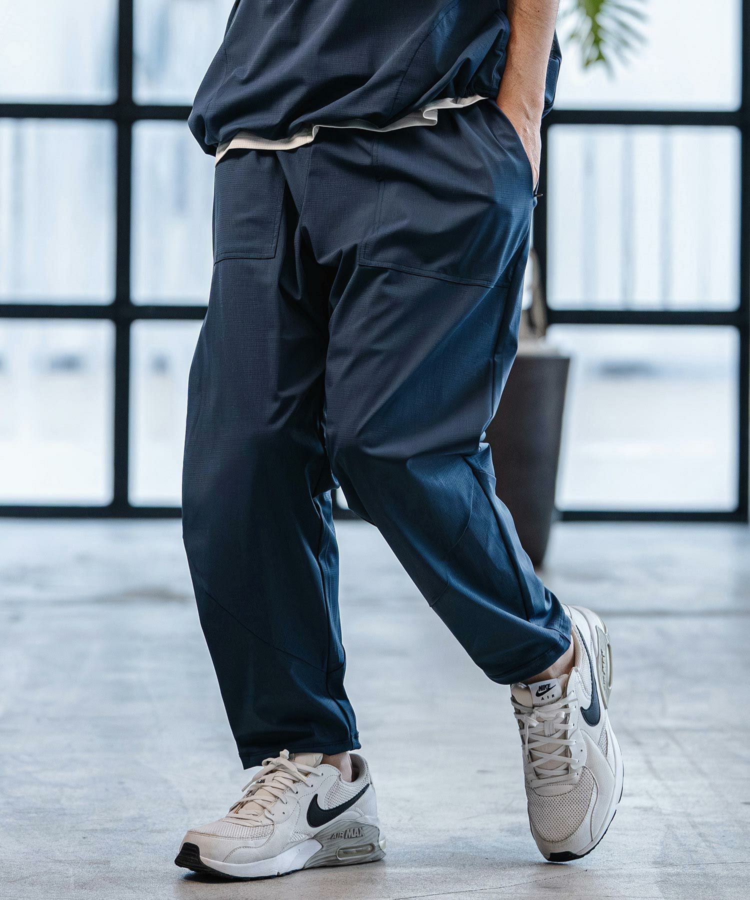 CAMBIO(カンビオ)】Stretch Nylon Pants ストレッチナイロンパンツ