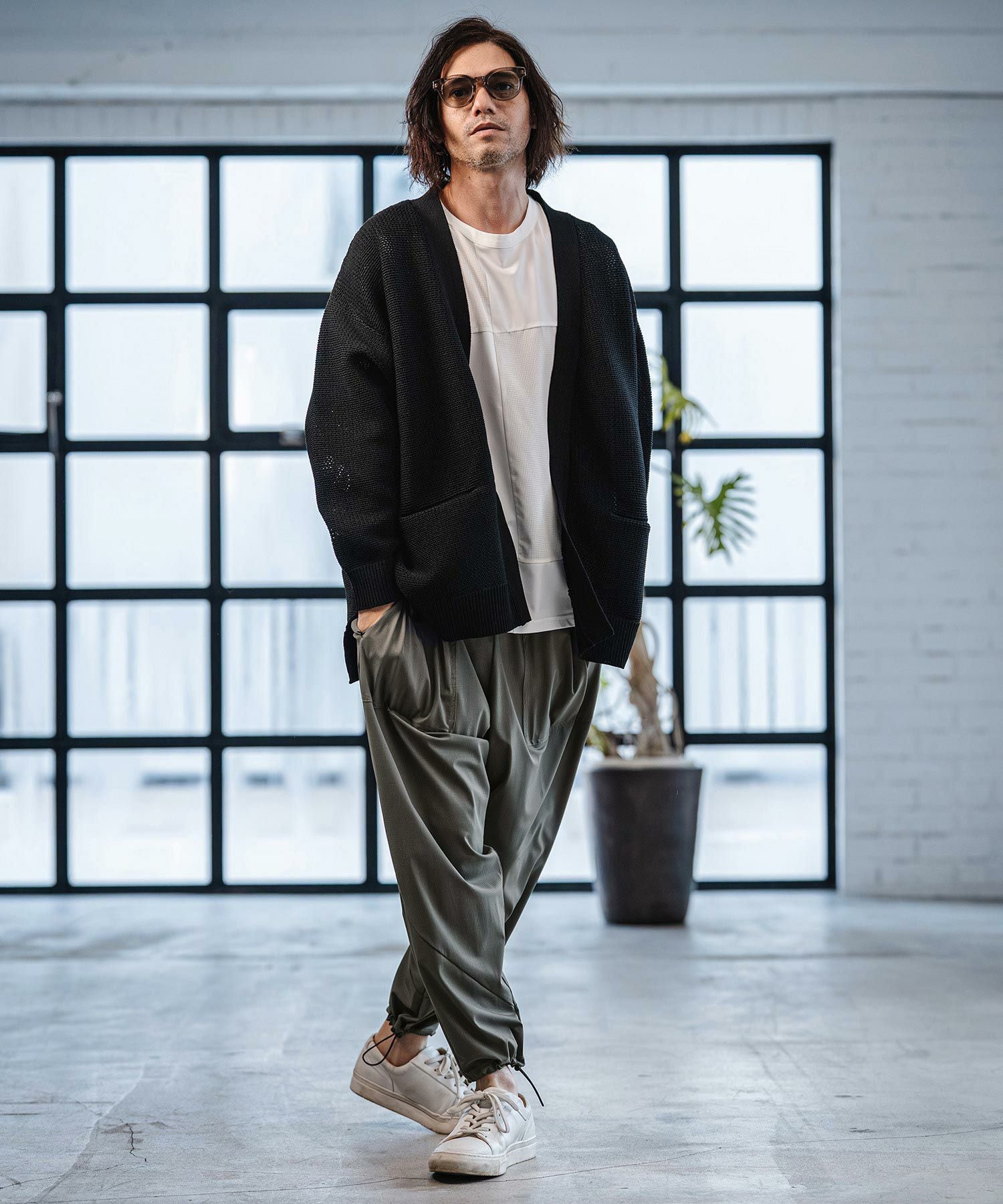 CAMBIO(カンビオ)】Stretch Nylon Pants ストレッチナイロンパンツ