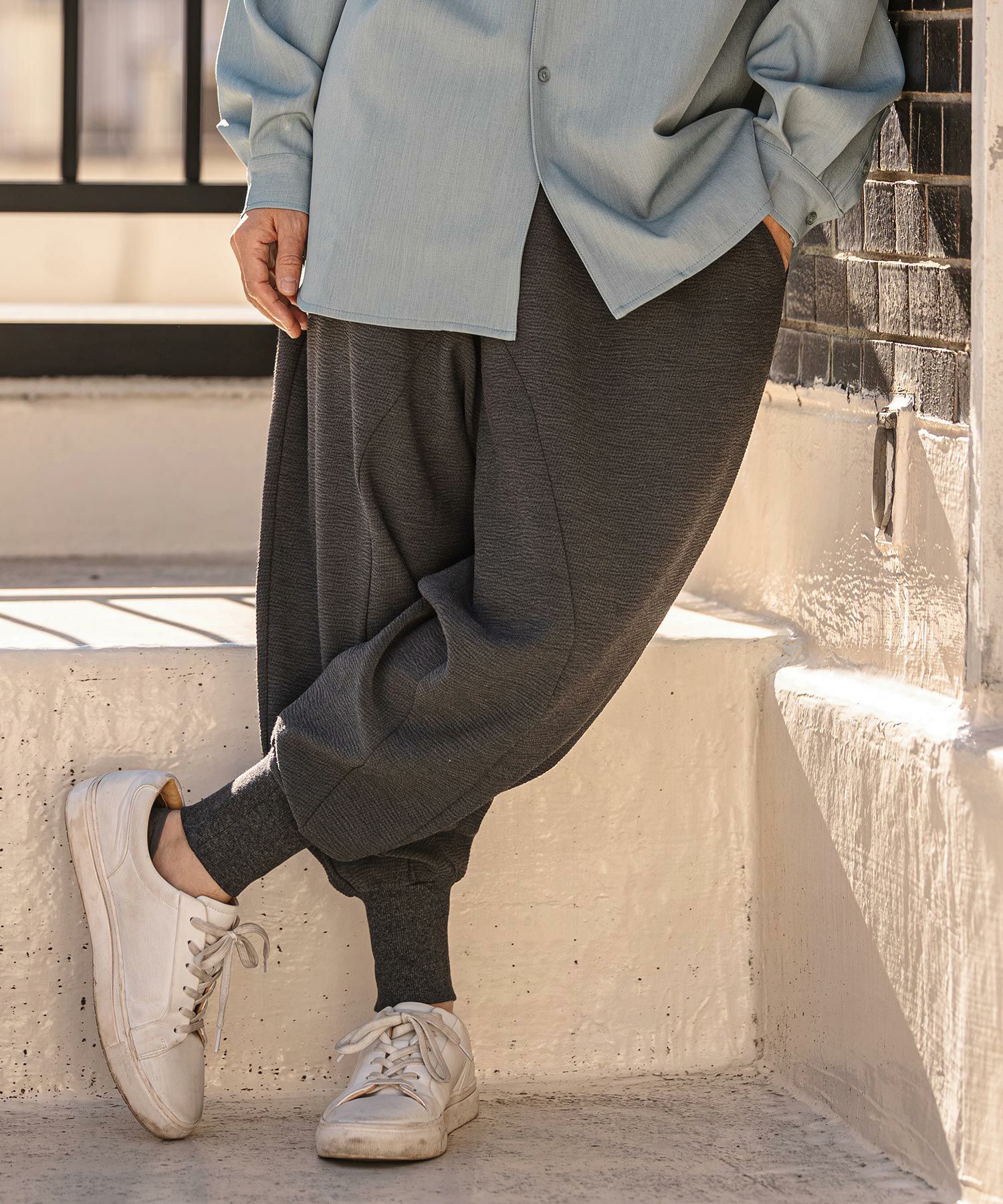 CAMBIO(カンビオ)】Sarouel Jogger Pants サルエルジョガーパンツ
