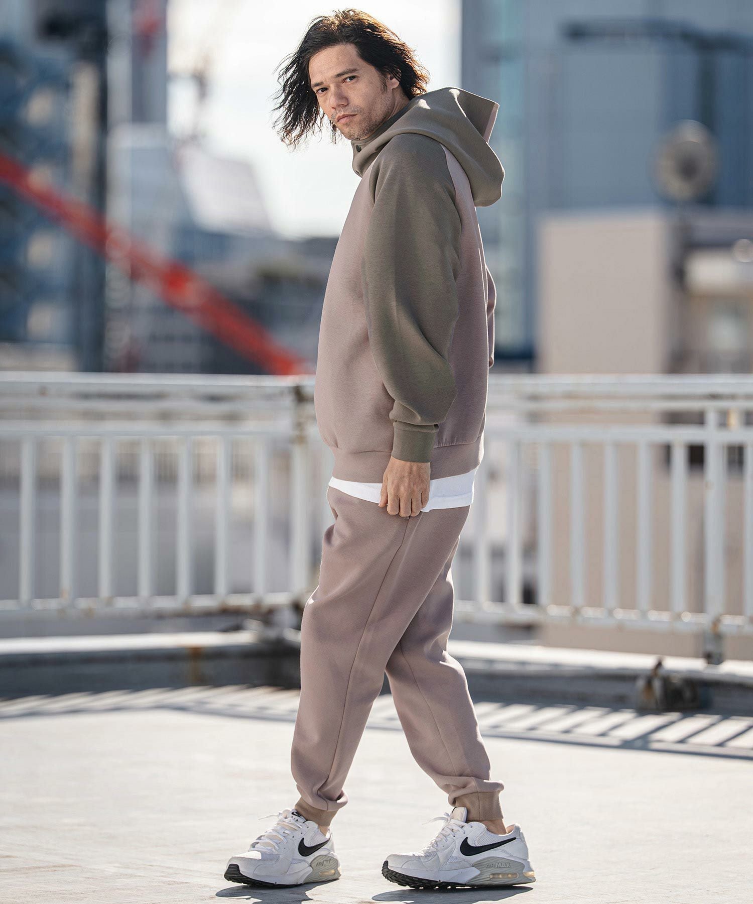 CAMBIO(カンビオ)】Cardboard Knit One Arm Pull Parka パーカー