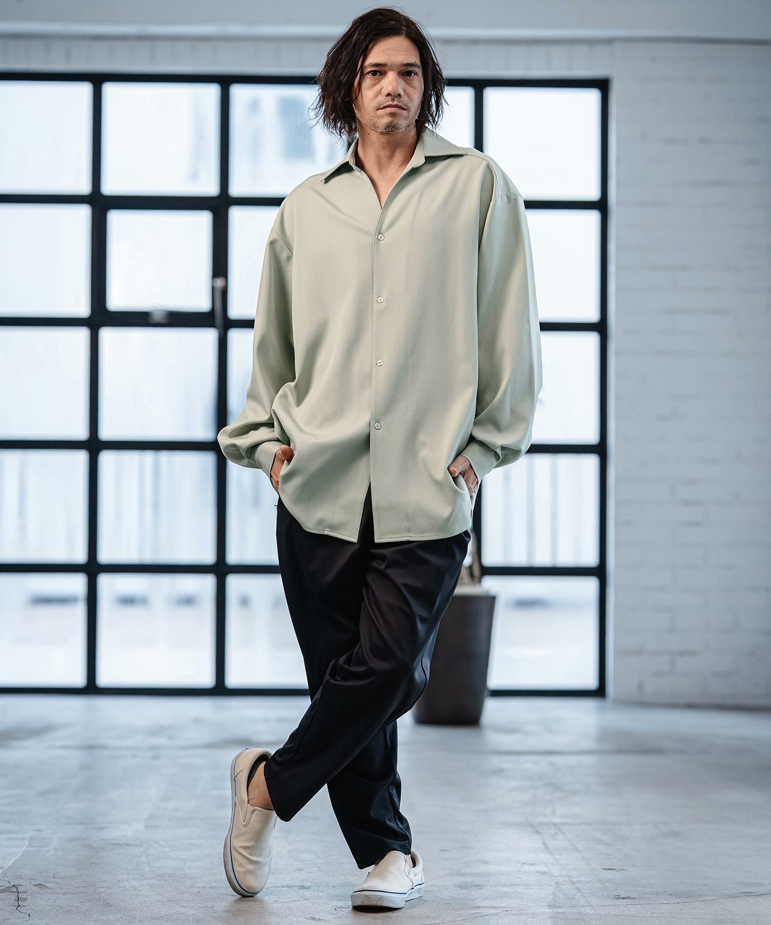 CAMBIO(カンビオ)】Long Length Shirts ロングシャツ(S64426cmb