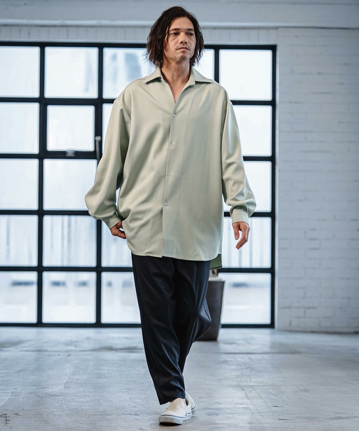 CAMBIO(カンビオ)】Long Length Shirts ロングシャツ(S64426cmb