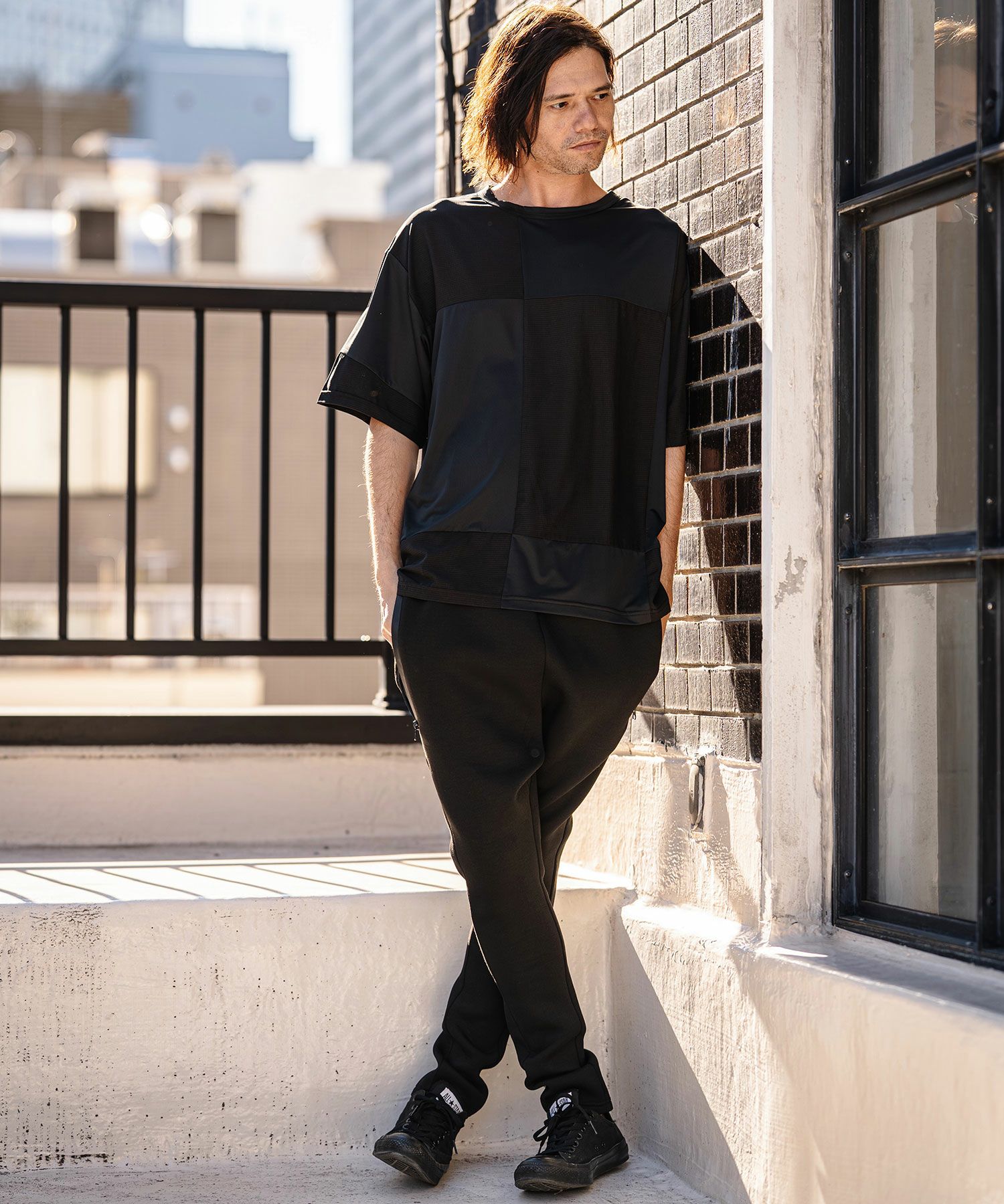 50%OFF【CAMBIO(カンビオ)】Mixed Material Vertical and Horizontal