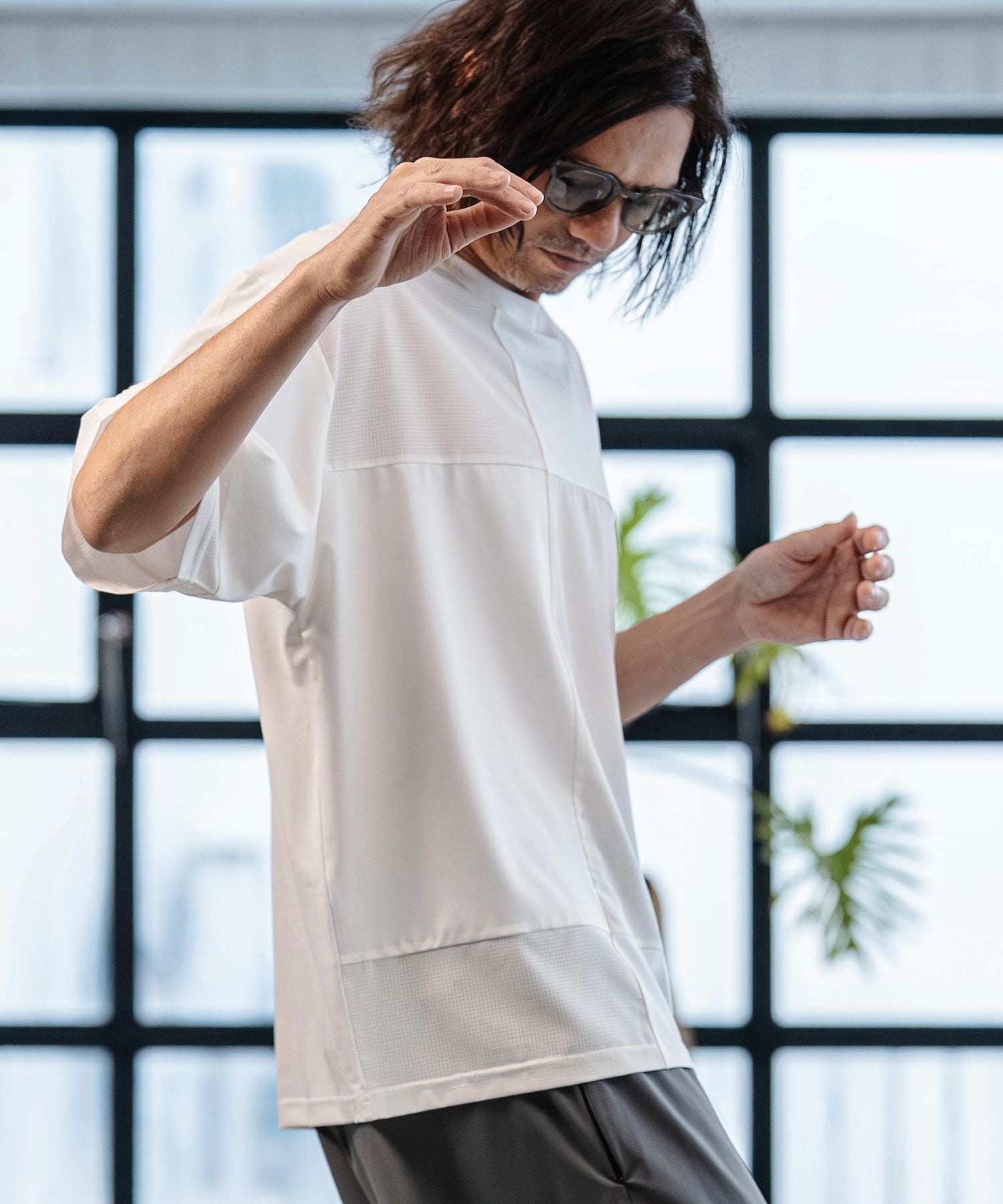 50%OFF【CAMBIO(カンビオ)】Mixed Material Vertical and Horizontal