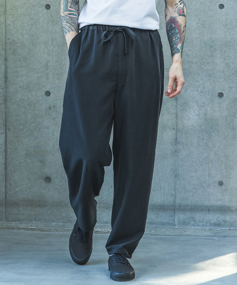 MROLIVE(ミスターオリーブ)】 POLYESTER HEMP -RELAX TAPERED EASY