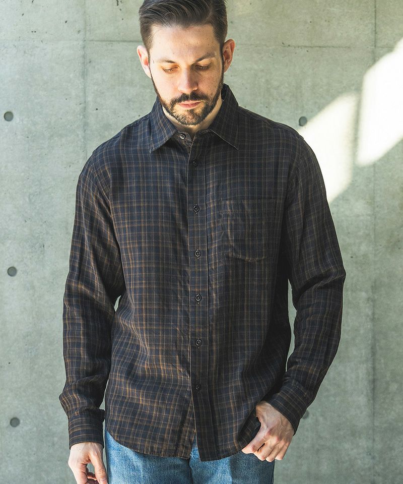 MROLIVE(ミスターオリーブ)】 DOUBLE GAUZE MADRAS CHECK -REGULAR