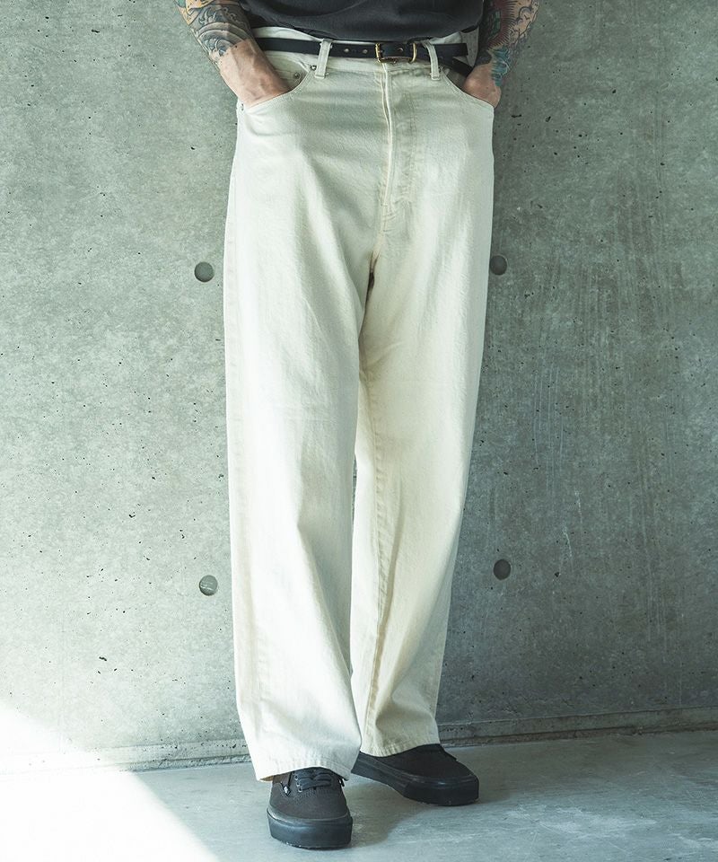 MROLIVE(ミスターオリーブ)】 RINSE WASH 8oz DENIM -WASHED WIDE