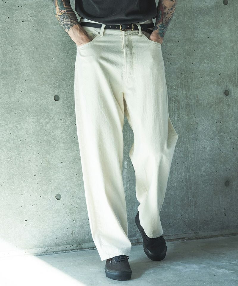 MROLIVE(ミスターオリーブ)】 RINSE WASH 8oz DENIM -WASHED WIDE