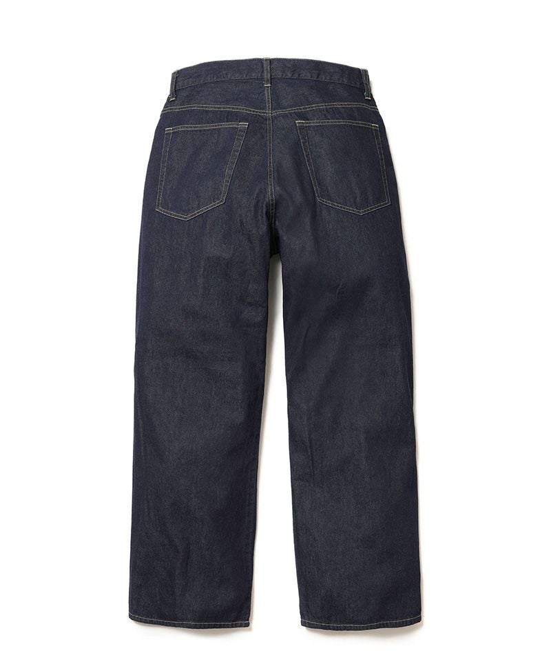 Luv maison スプレーコーティング加工 スカル総柄オリーブデニム 未使用 MROLIVE(ミスターオリーブ)】 RINSE WASH 8oz DENIM -WASHED WIDE