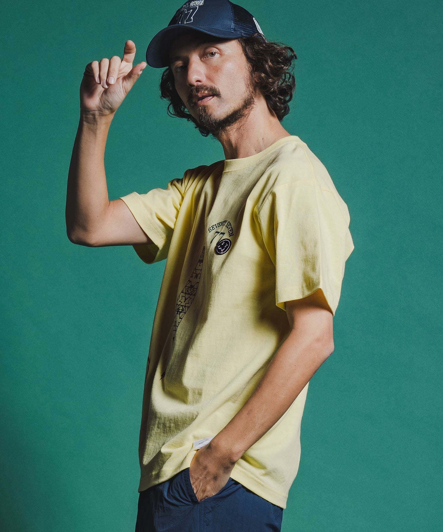 seventy seven(セブンティセブン)】middle onz S-S ringer t-shirts