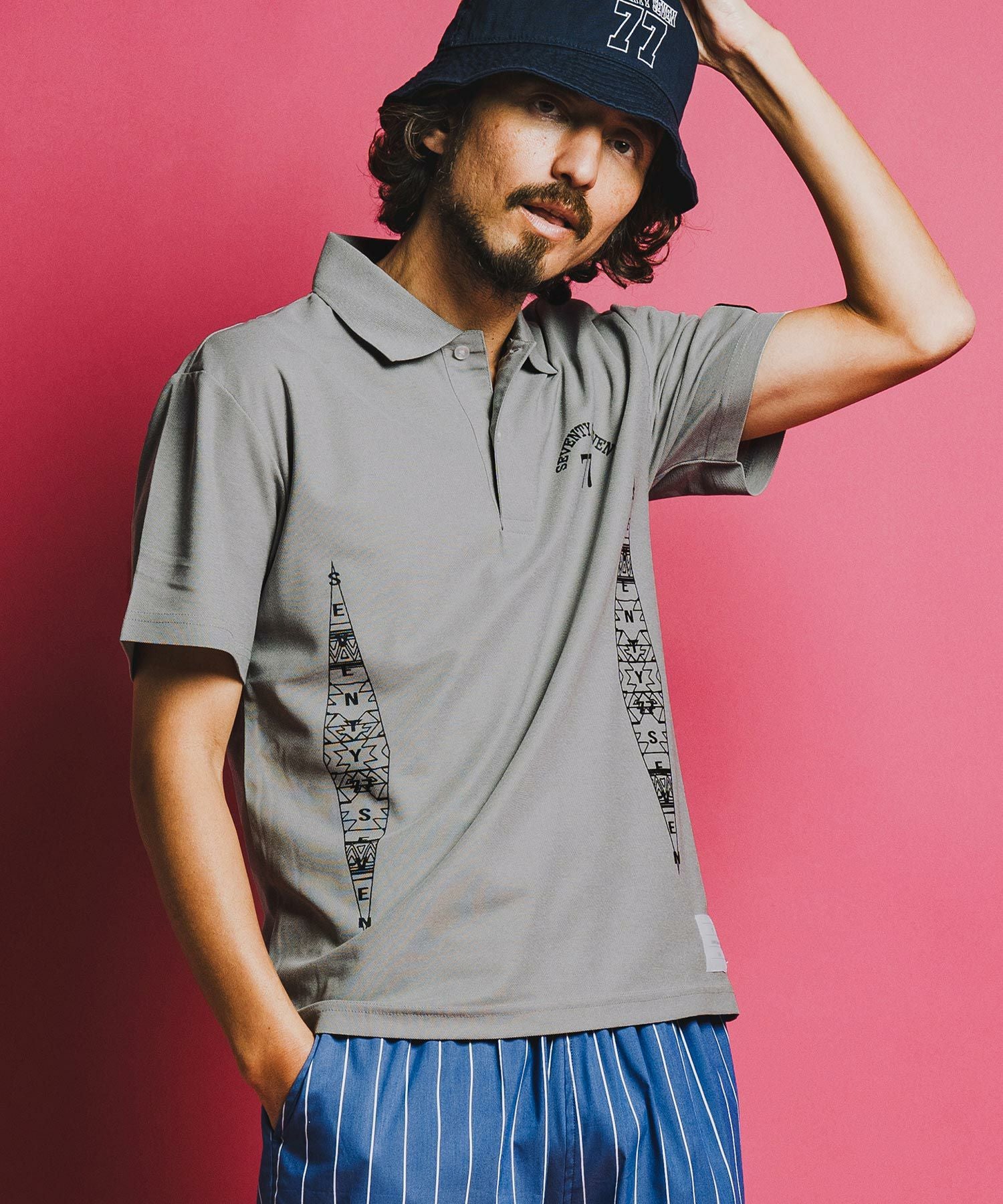 seventy seven(セブンティセブン)】light onz dry polo shirt (26S