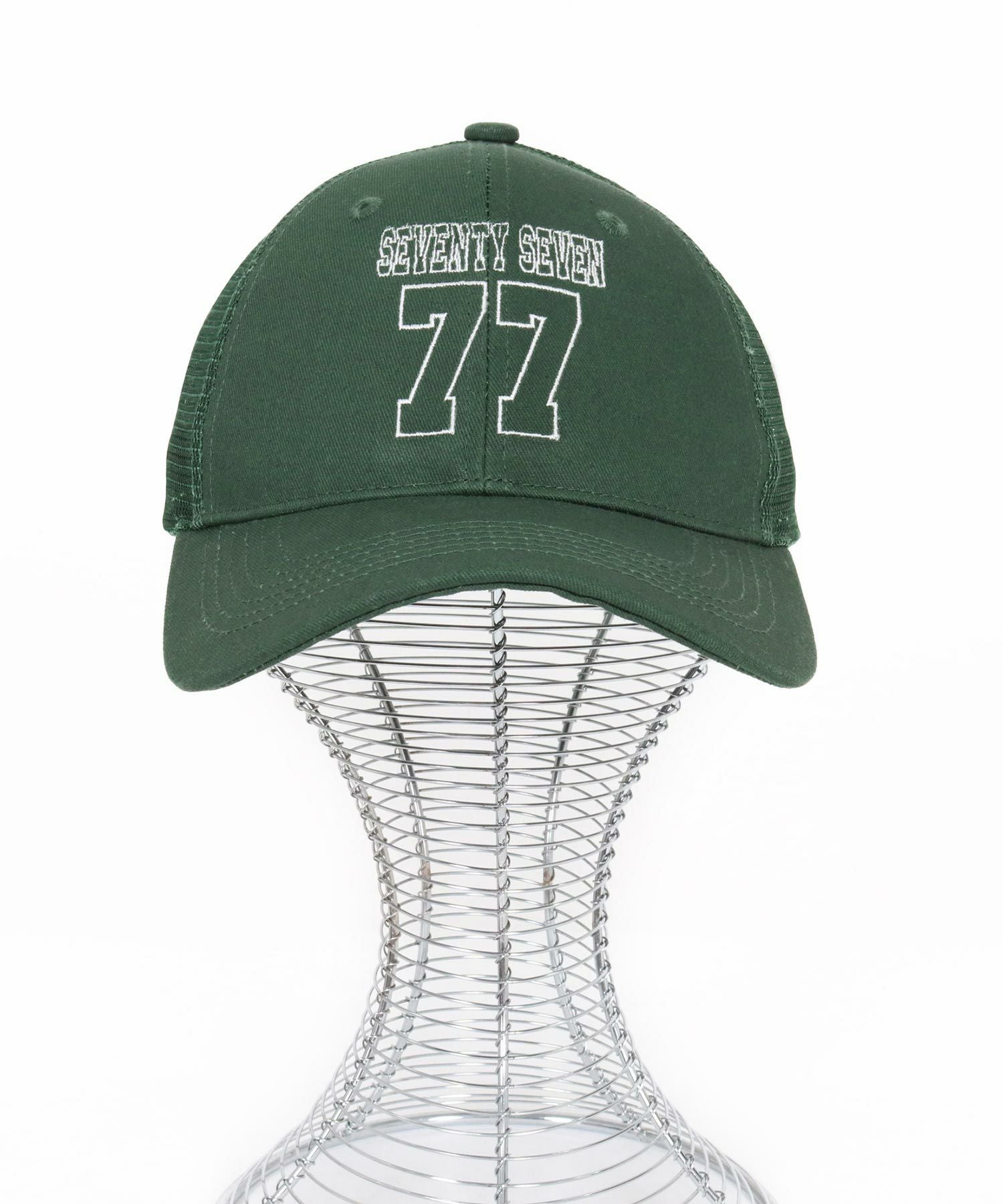 seventy seven(セブンティセブン)】embroidery mesh cap (77number