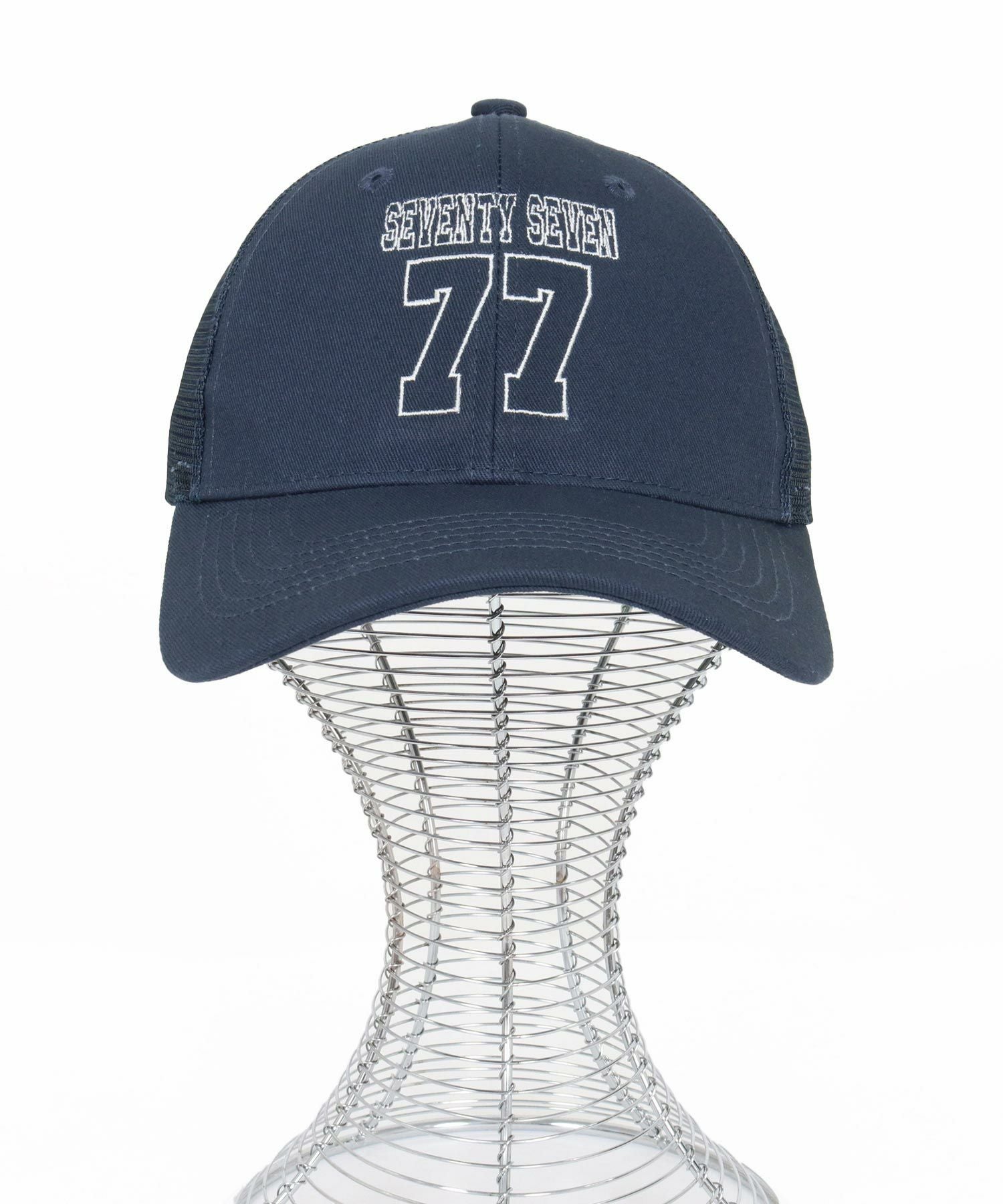 seventy seven(セブンティセブン)】embroidery mesh cap (77number