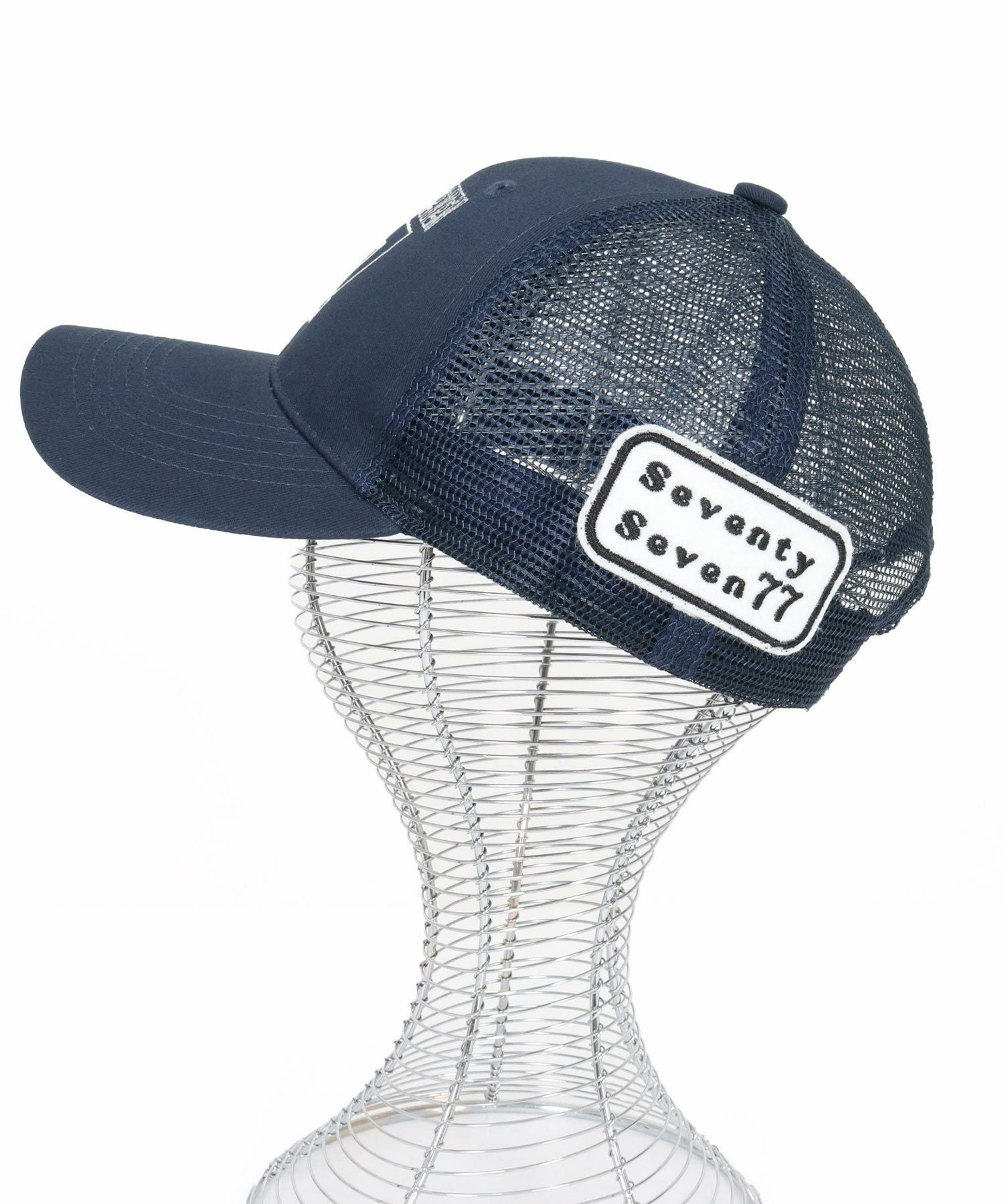 seventy seven(セブンティセブン)】embroidery mesh cap (77number